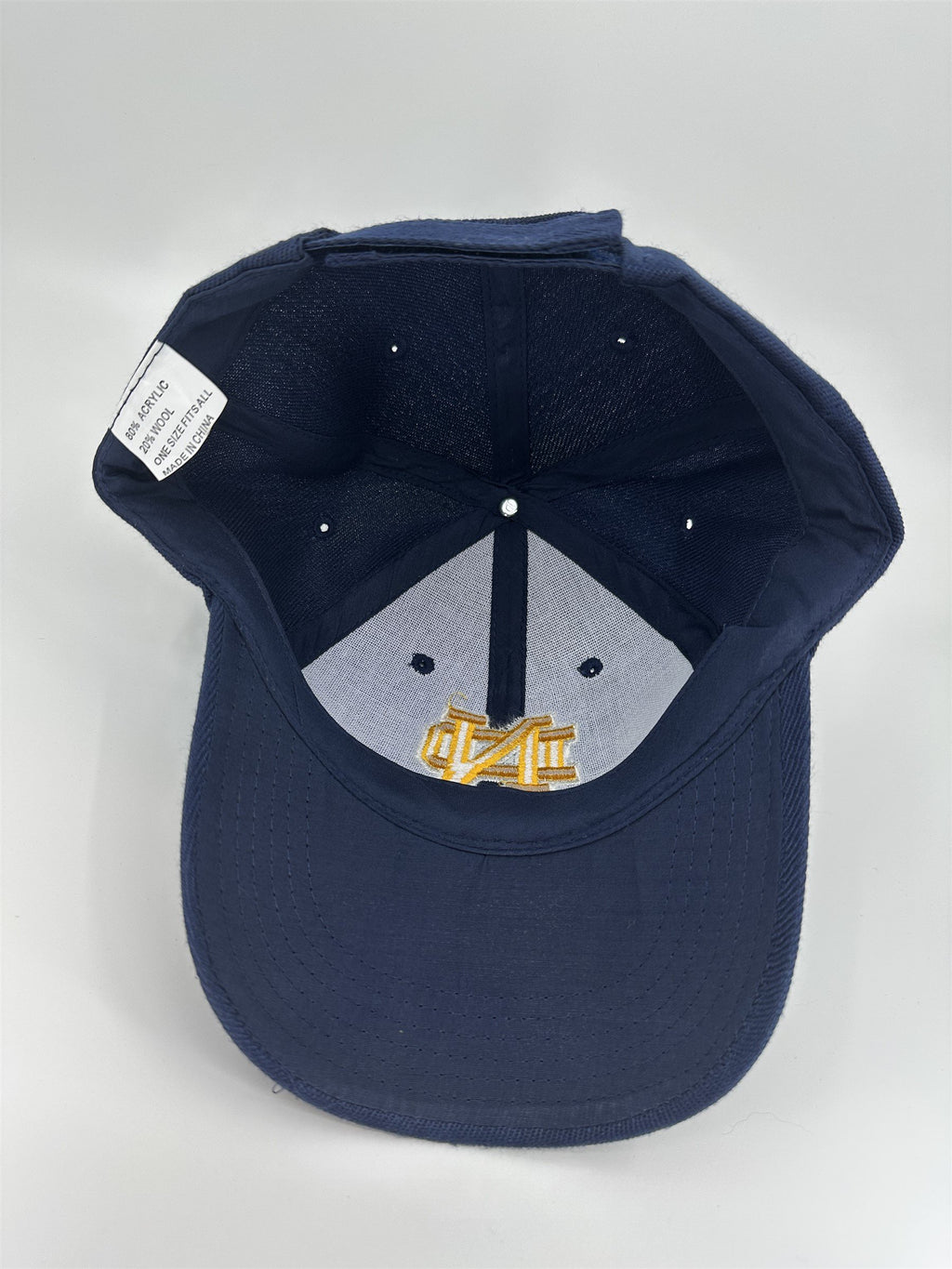 Blue /w Yellow Lettering Notre Dame Hat Adjustable Unisex One Size