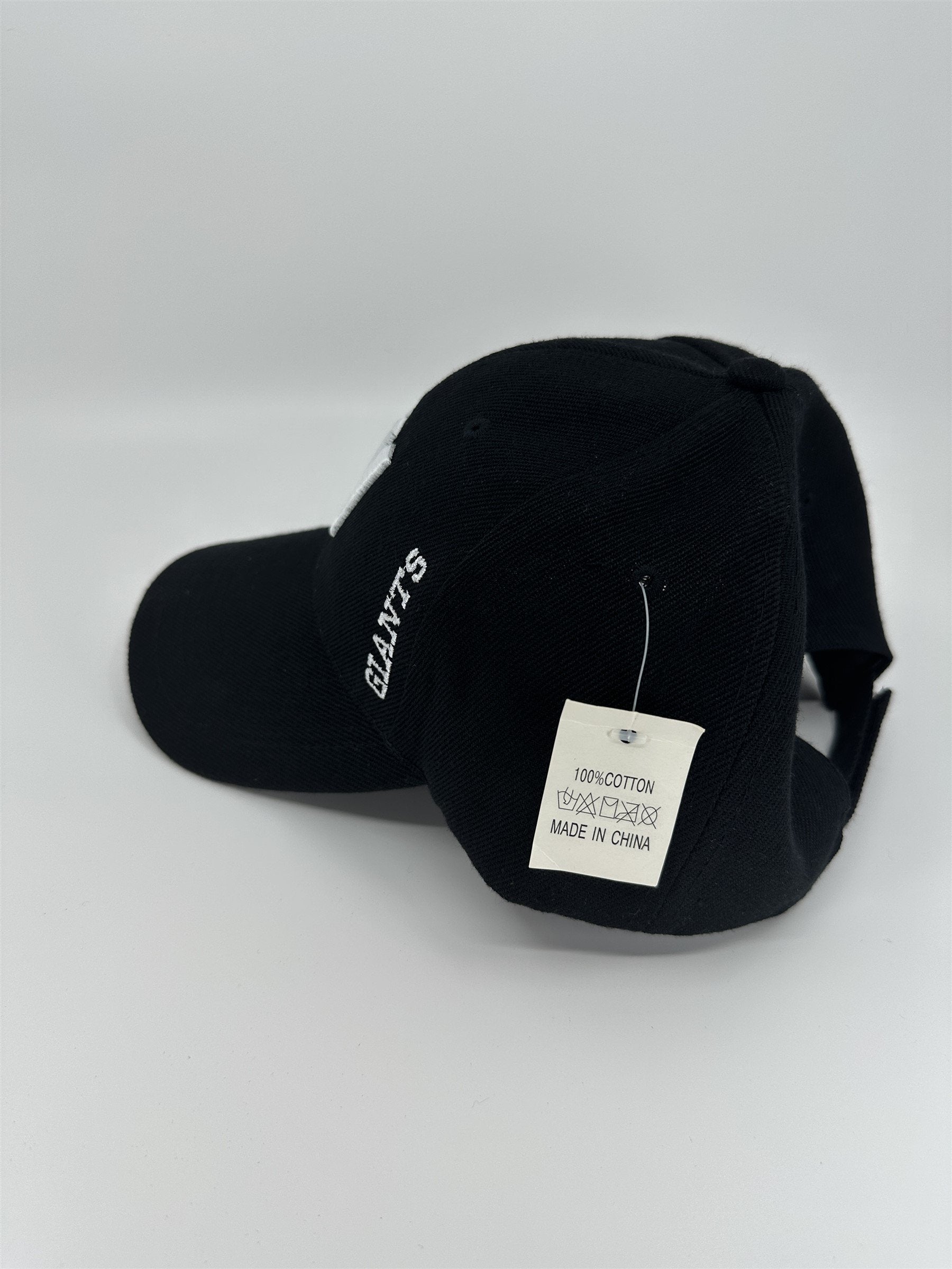 NY Giants Throwback Hat Vintage 90s Style NFL Football Adjustable Cap Black