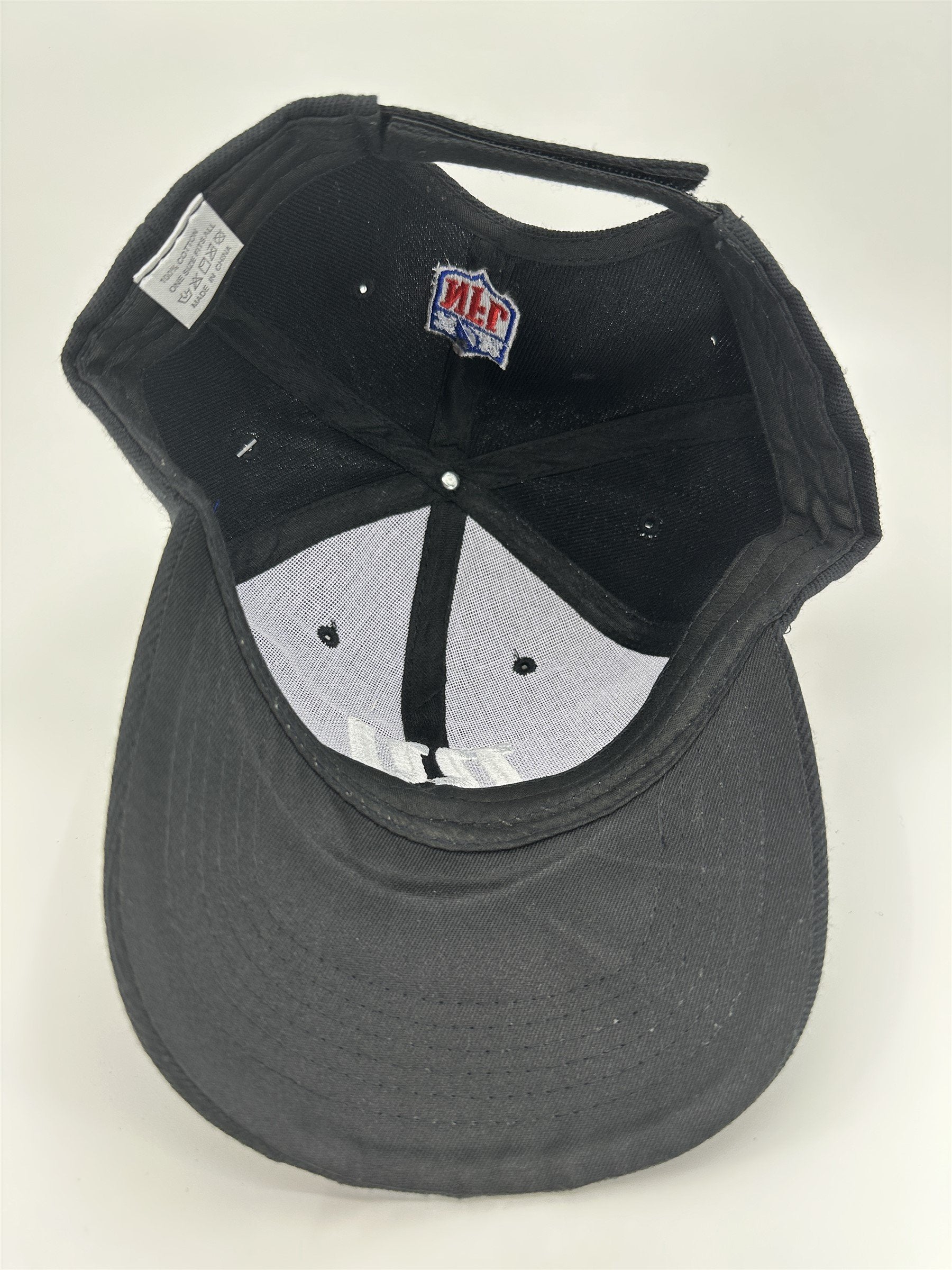 NY Giants Throwback Hat Vintage 90s Style NFL Football Adjustable Cap Black
