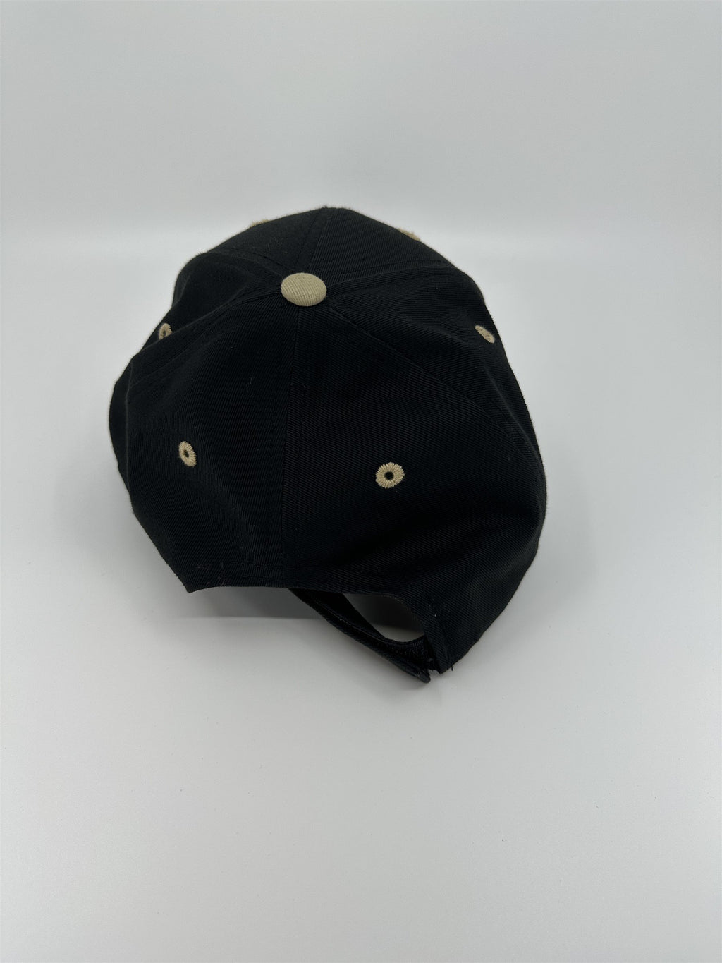 Deer Buck Head & Forest Black Embroidered Adjustable 100% Cotton Hat