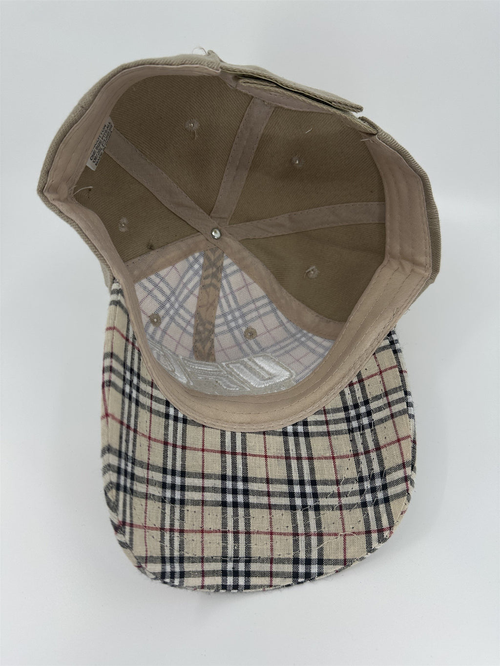 UFC Hat Adjustable Tan DISTRESSED Fight Worn Style MMA Cap READ