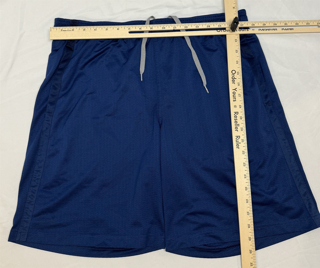 Under Armor Mens Basketball Active Athletic Mesh Shorts Size XL Navy Blue Gym