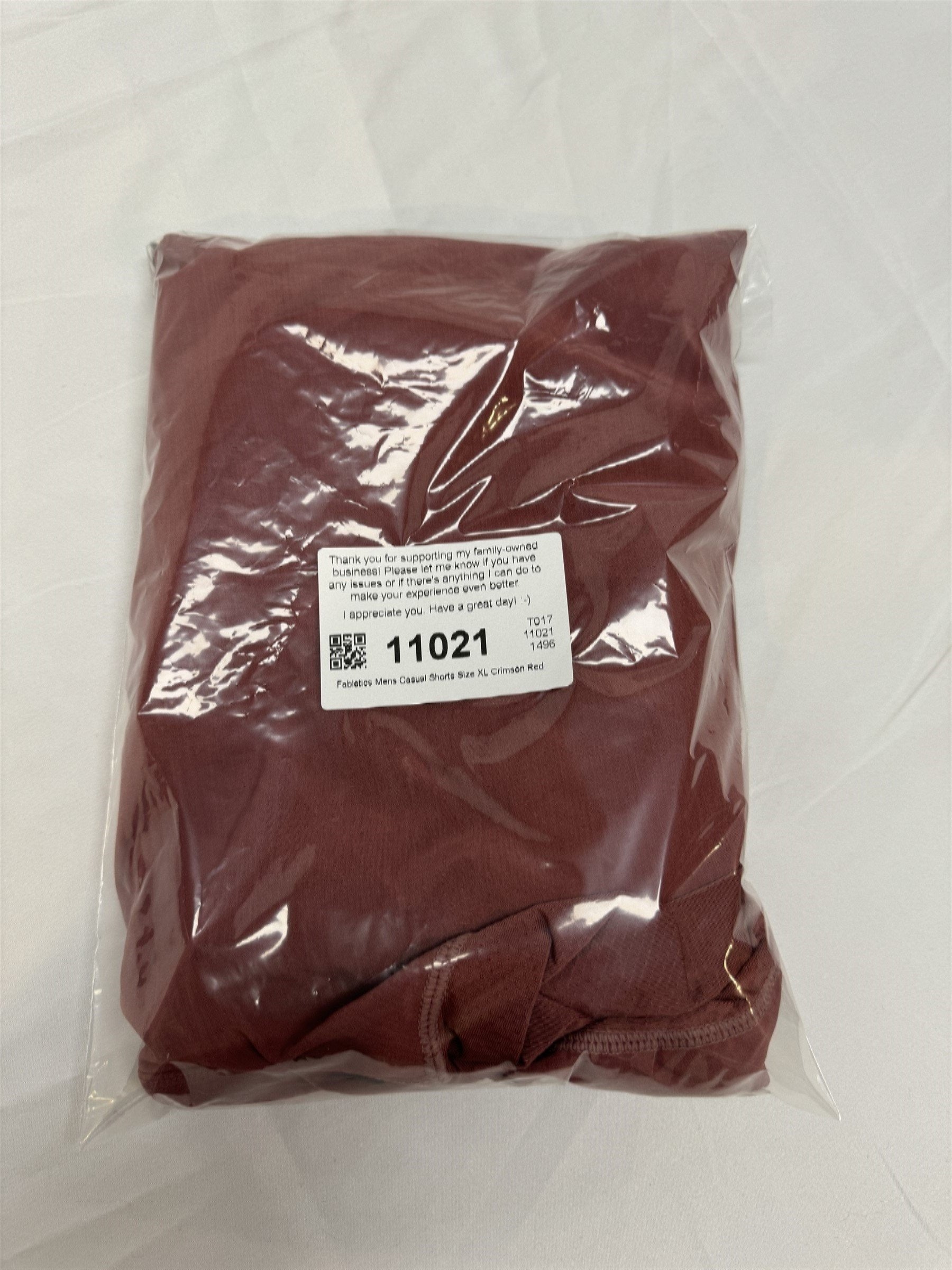Fabletics Mens Casual Shorts Size XL Crimson Red
