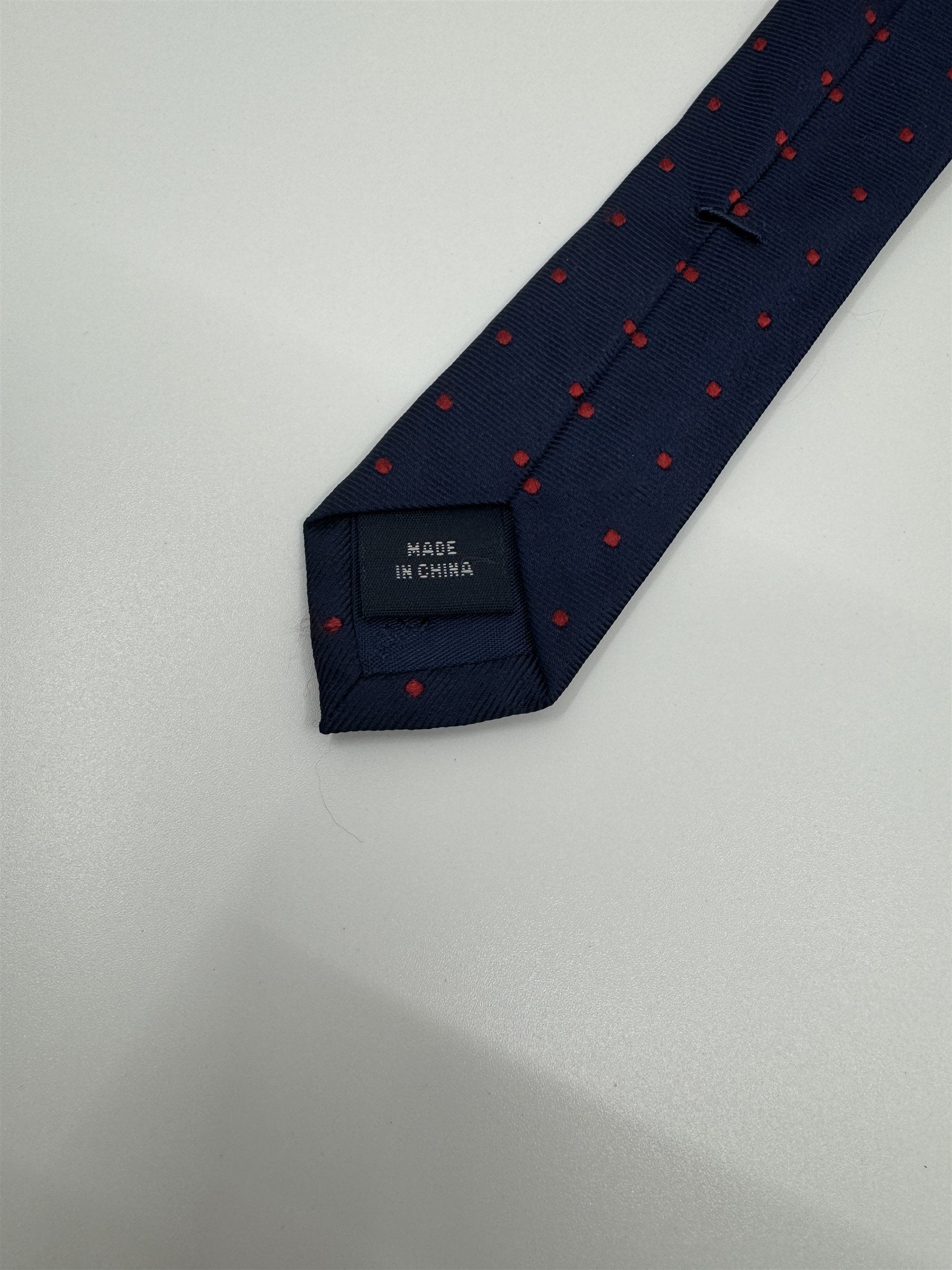 Tommy Hilfiger Red and Blue Paisley Pattern Professional Mens Neck Tie