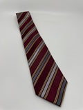 Banana Republic Red, Blue, Silver, and Gold Striped Mens Neck Tie NWT
