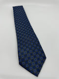 Jon VanDyk Holland Mens Tie 100% Polyester MF Navy Blue /w Circle Geo Pattern