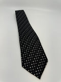 Van Hausen Mens Neck Tie Black /w Rectangle Equal Sign Accents Polyester NWOT
