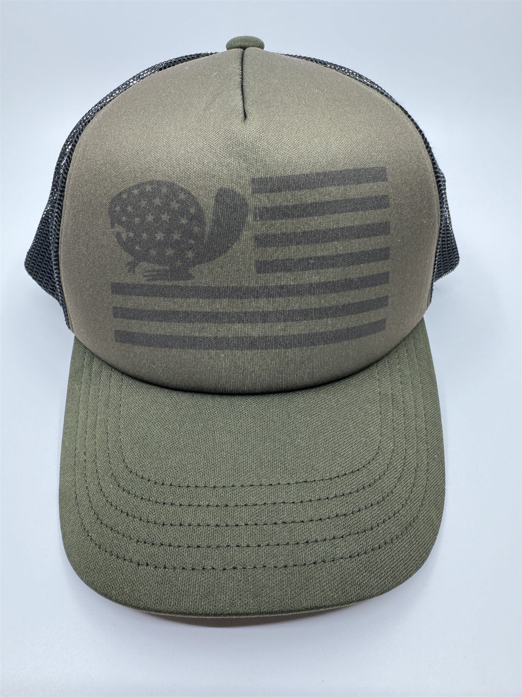 Duluth Trading Co Mens Marsh Olive Green Go Buck Naked Truck Stop Hat Beaver NWT