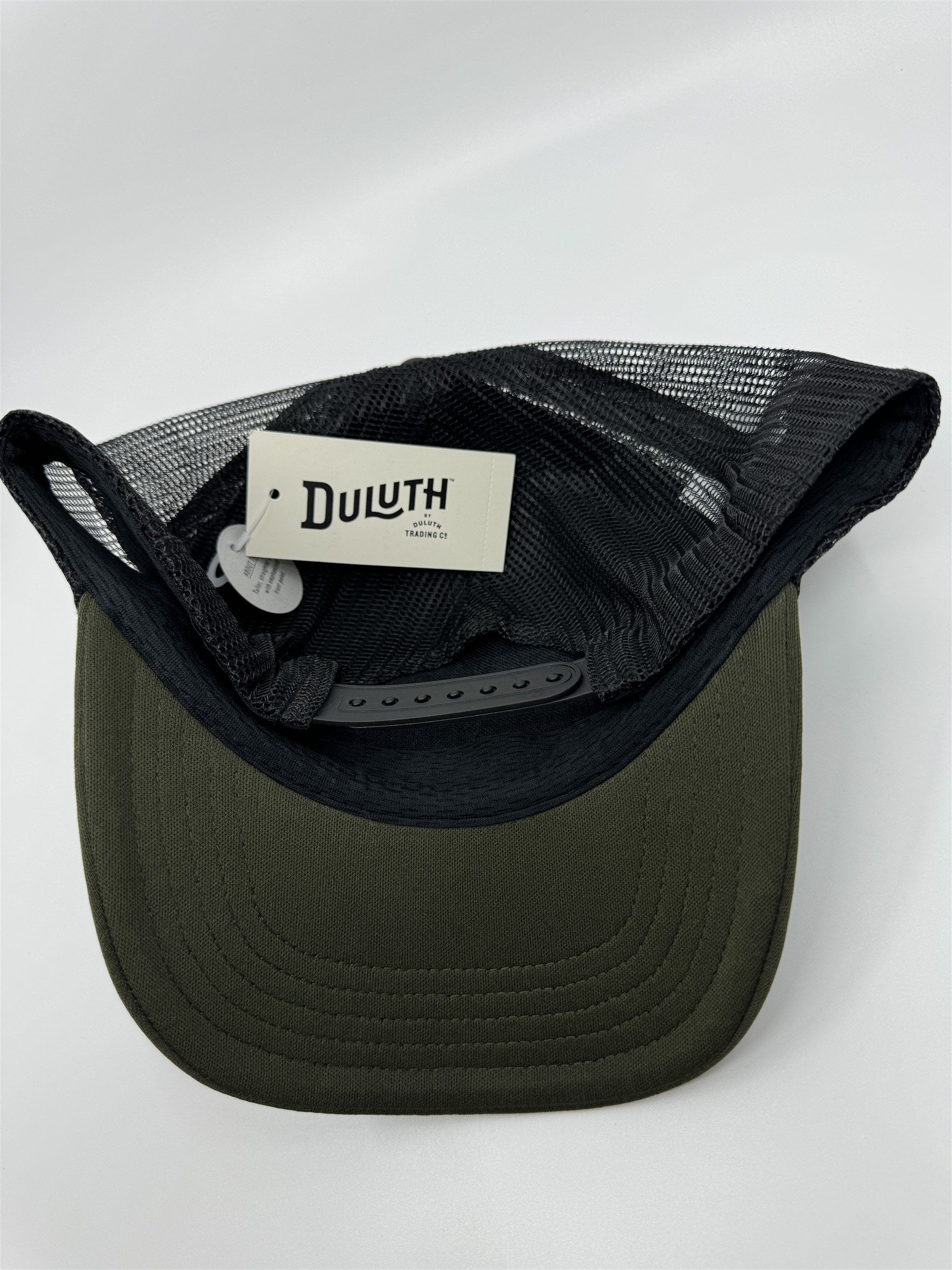 Duluth Trading Co Mens Marsh Olive Green Go Buck Naked Truck Stop Hat Beaver NWT