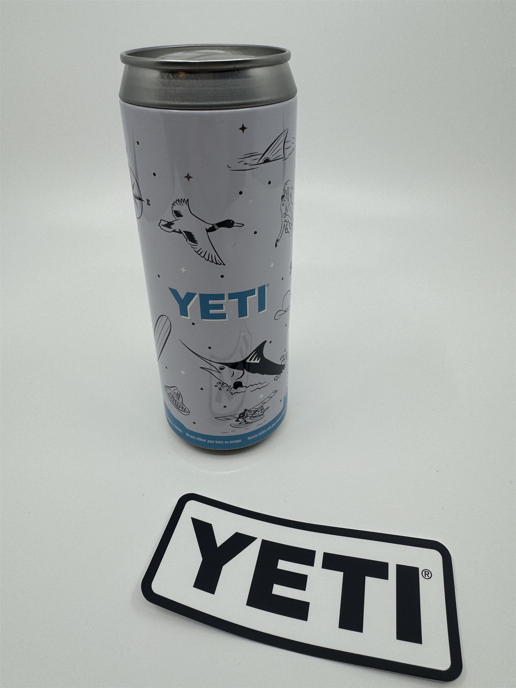 YETI Stash Can 12oz Slim w/ Sticker, Personal Aluminum Can Storage/Coin Bank