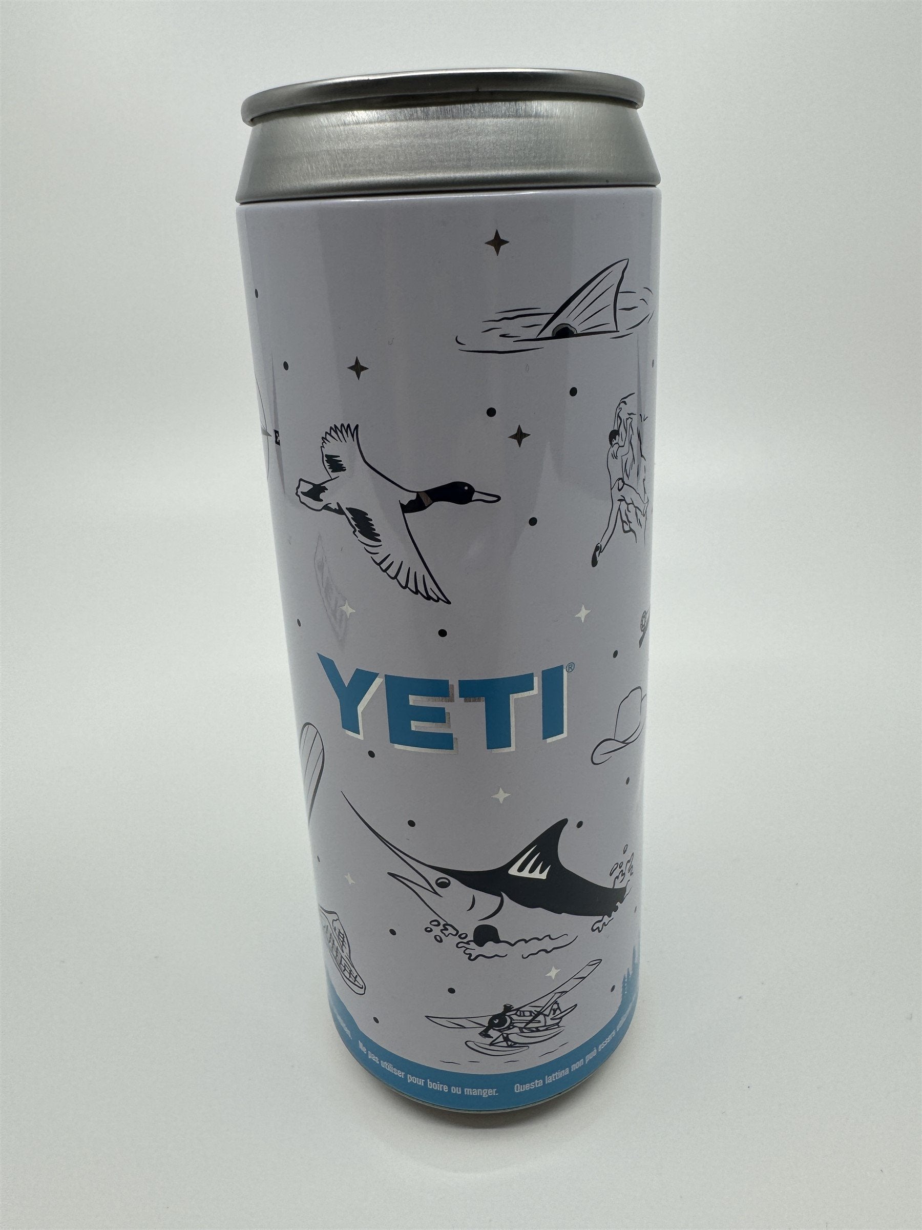 YETI Stash Can 12oz Slim w/ Sticker, Personal Aluminum Can Storage/Coin Bank