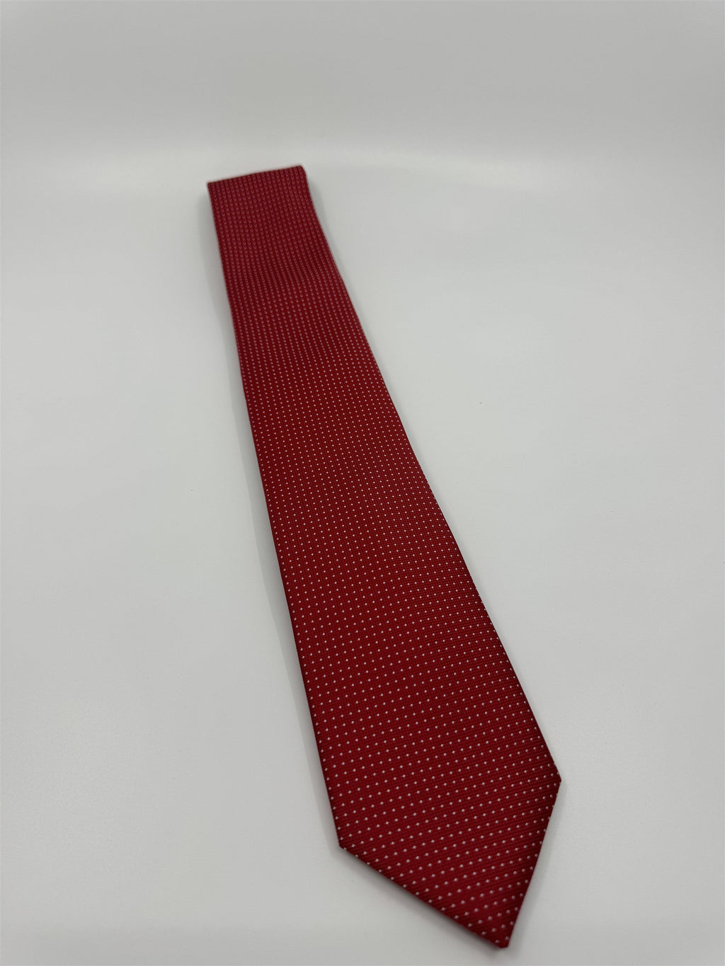 Nautica Mens Neck Tie Red With White Polka Dots Polyester China