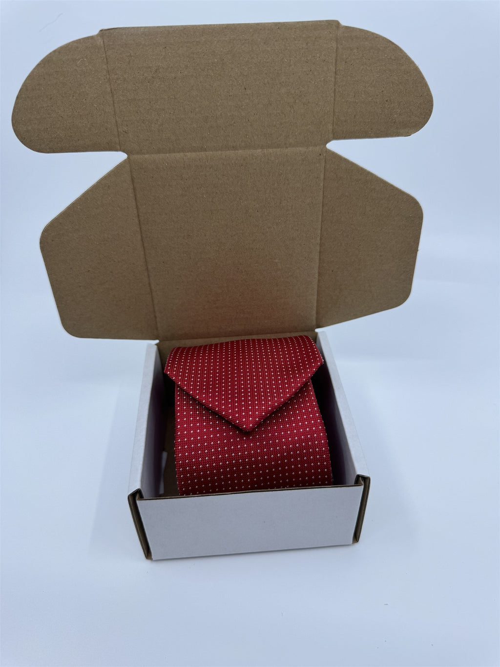 Nautica Mens Neck Tie Red With White Polka Dots Polyester China