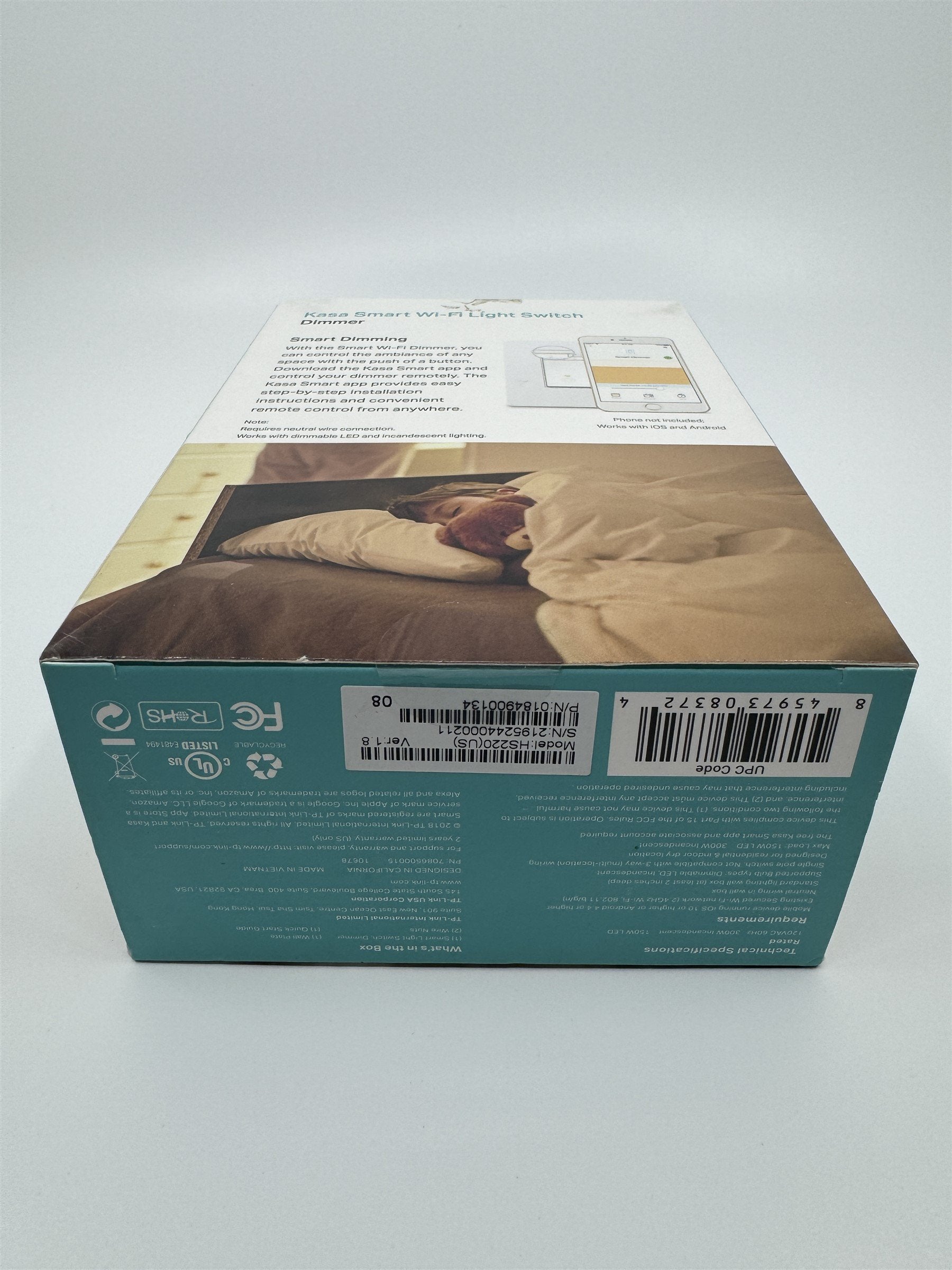 TP-LINK Kasa Smart Wi-Fi Home Light Dimmer Switch HS220 /w App