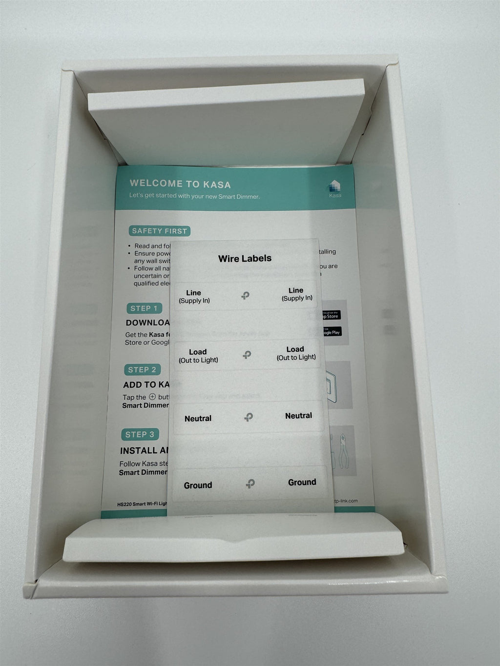 TP-LINK Kasa Smart Wi-Fi Home Light Dimmer Switch HS220 /w App