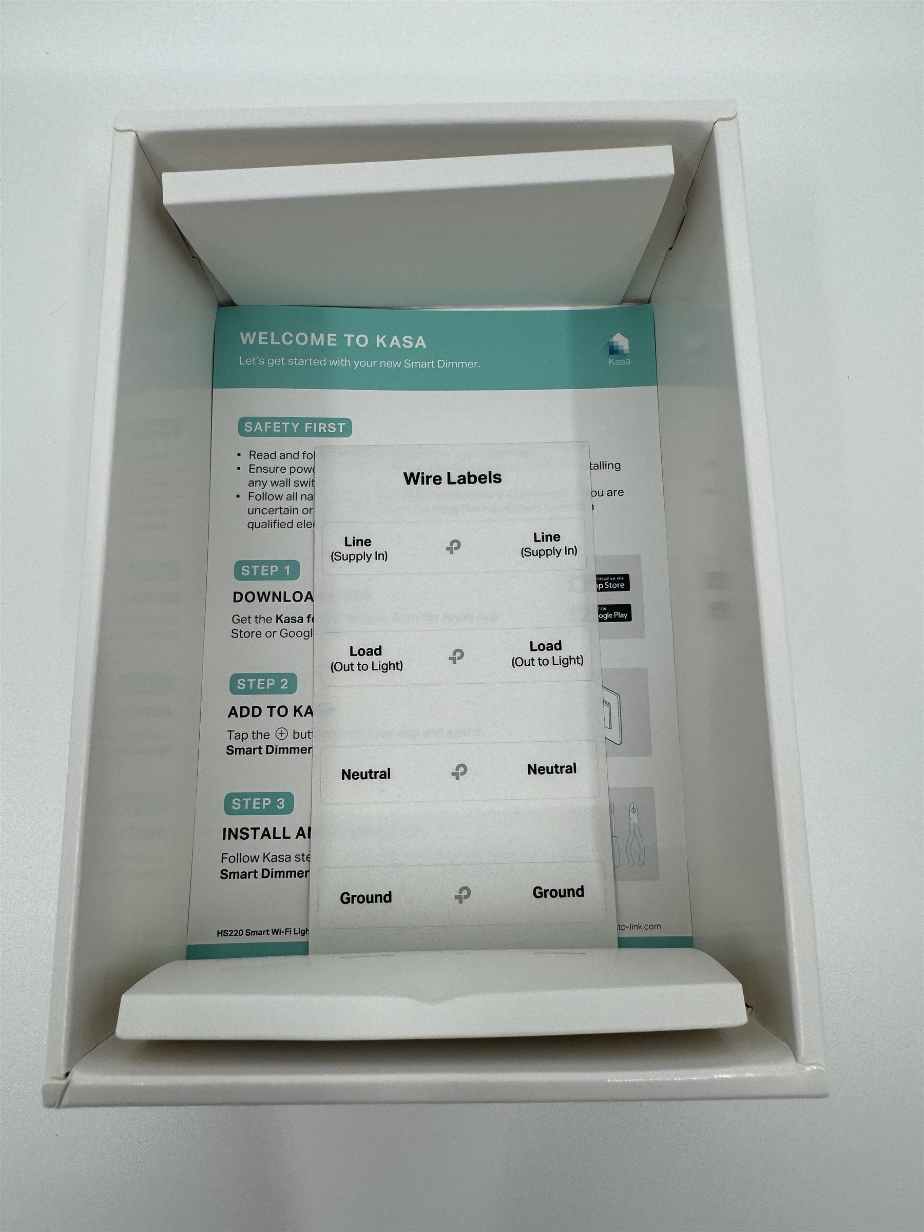 TP-LINK Kasa Smart Wi-Fi Home Light Dimmer Switch HS220 /w App