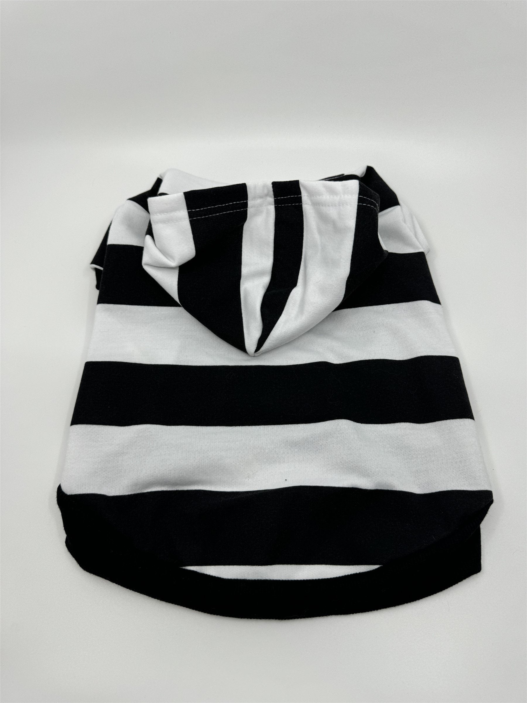 Prisoner Jailbird "Bad Dog" Dog Sweater Outfit by Woof Striped Costume MEDIUM