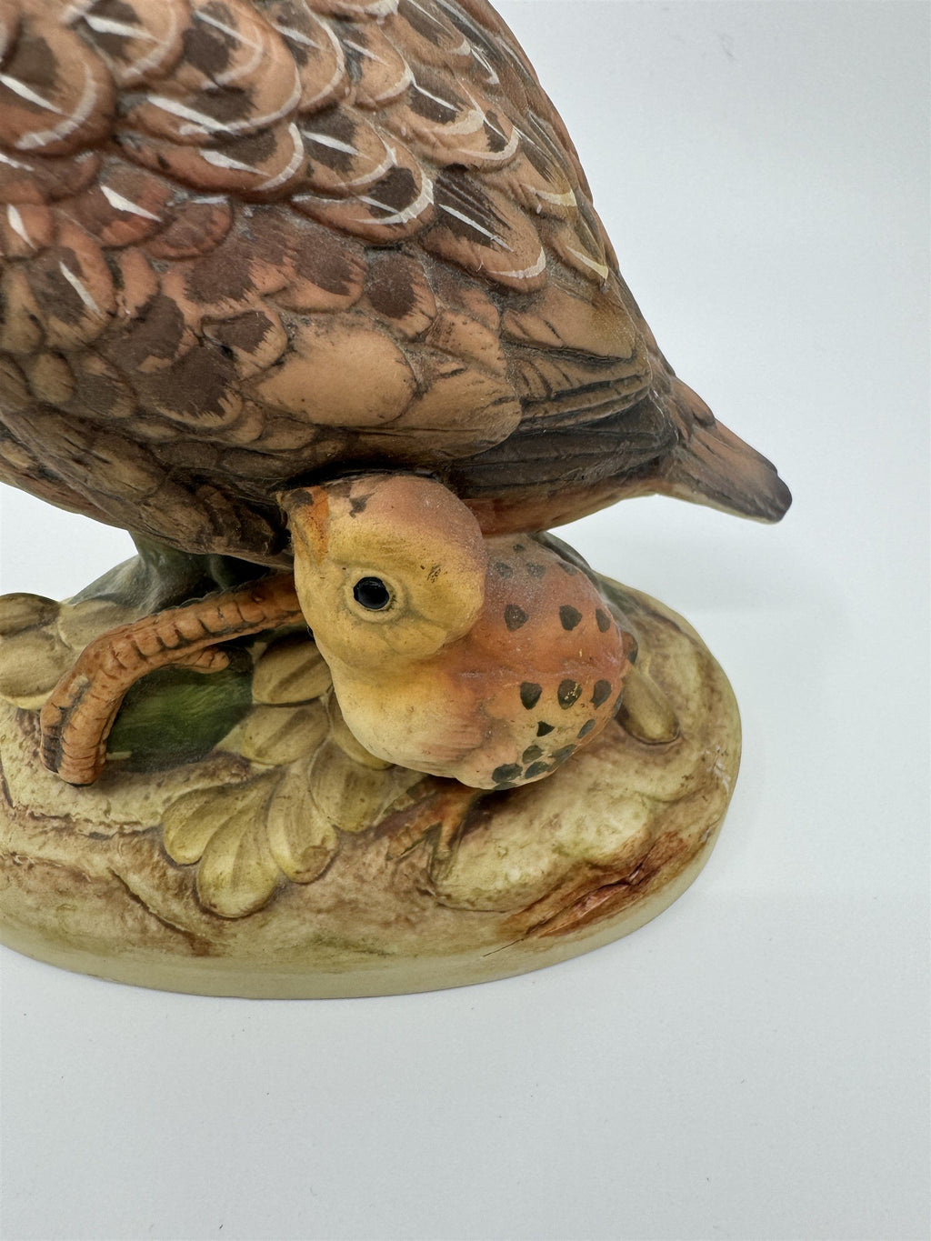 Vintage Andrea by Sadek Bisque Porcelain Bob White Figurine Birds Made In Japan