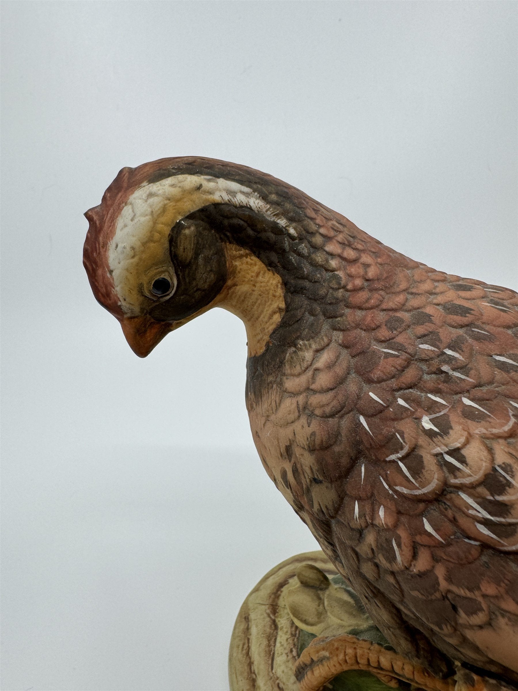 Vintage Andrea by Sadek Bisque Porcelain Bob White Figurine Birds Made In Japan