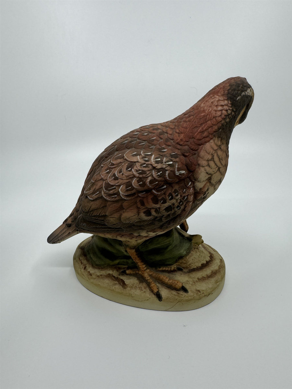 Vintage Andrea by Sadek Bisque Porcelain Bob White Figurine Birds Made In Japan