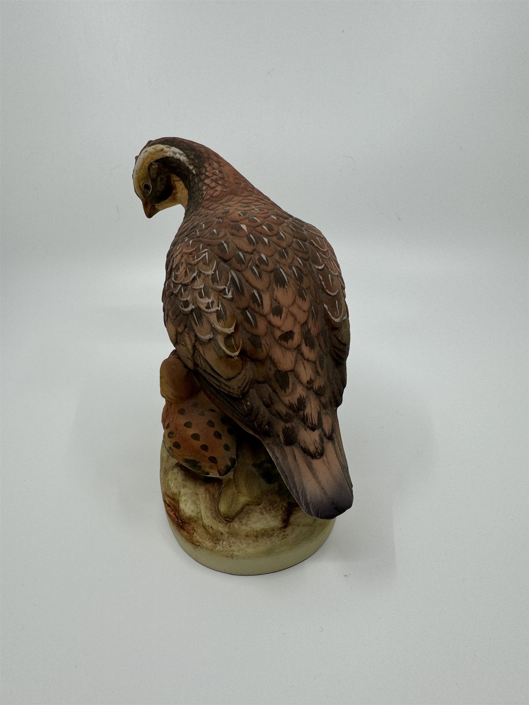Vintage Andrea by Sadek Bisque Porcelain Bob White Figurine Birds Made In Japan