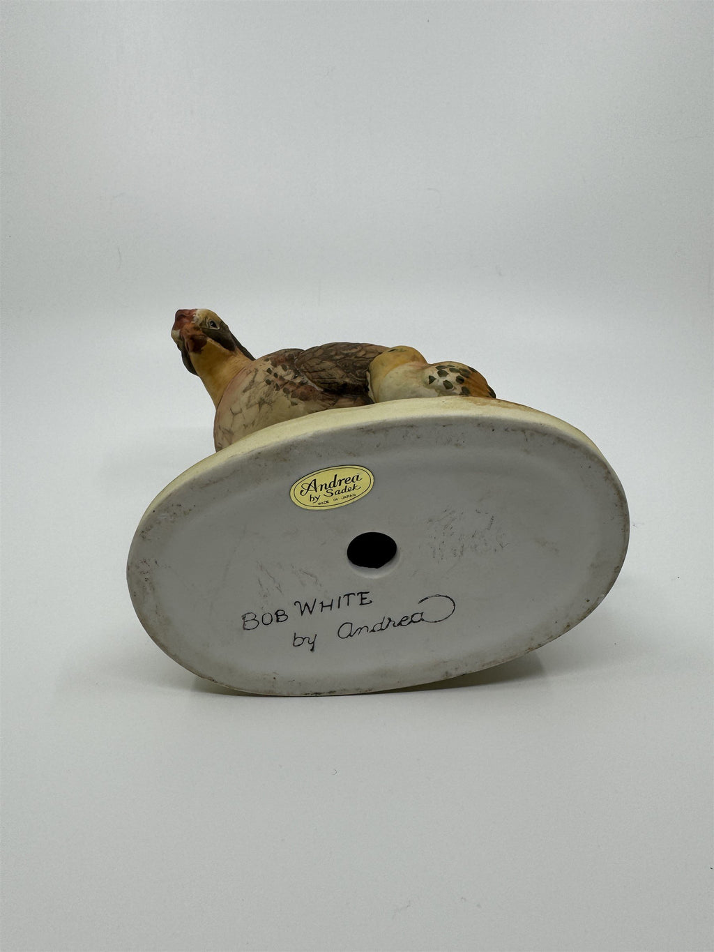 Vintage Andrea by Sadek Bisque Porcelain Bob White Figurine Birds Made In Japan