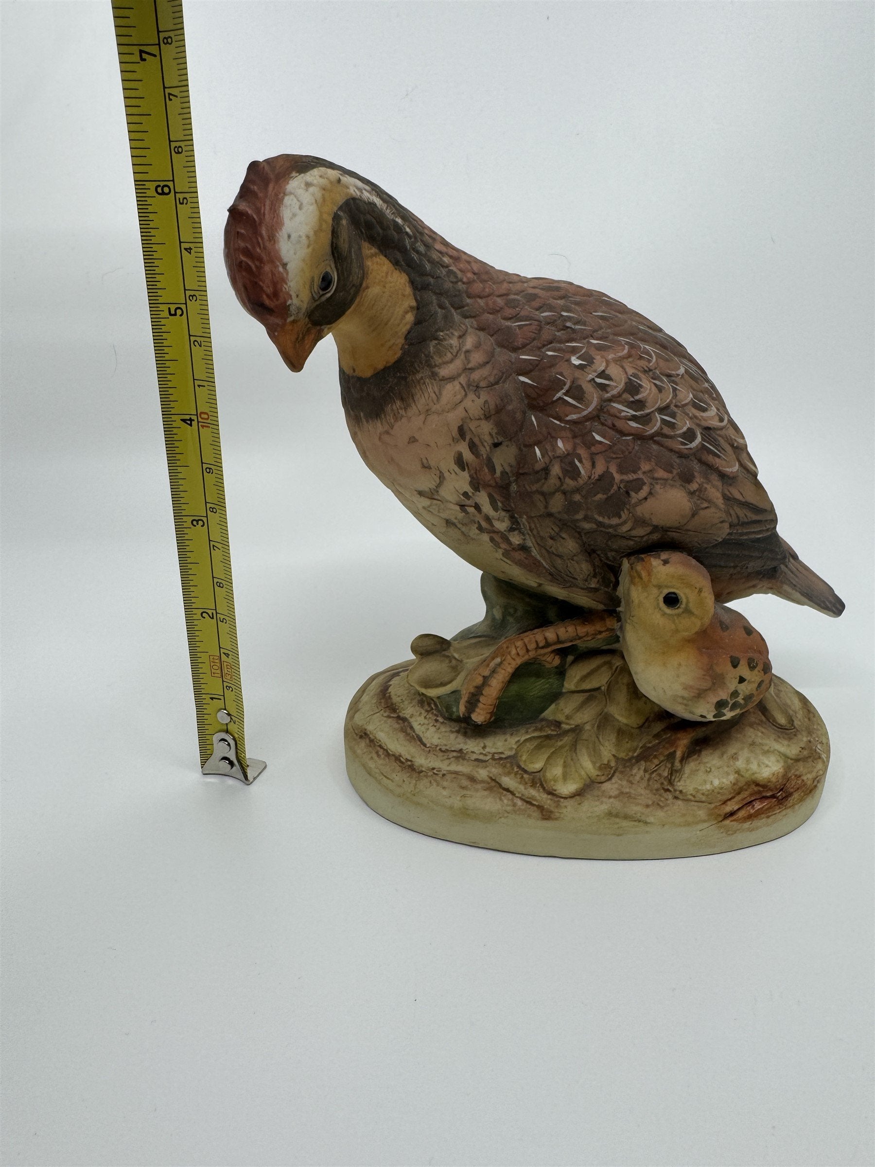 Vintage Andrea by Sadek Bisque Porcelain Bob White Figurine Birds Made In Japan