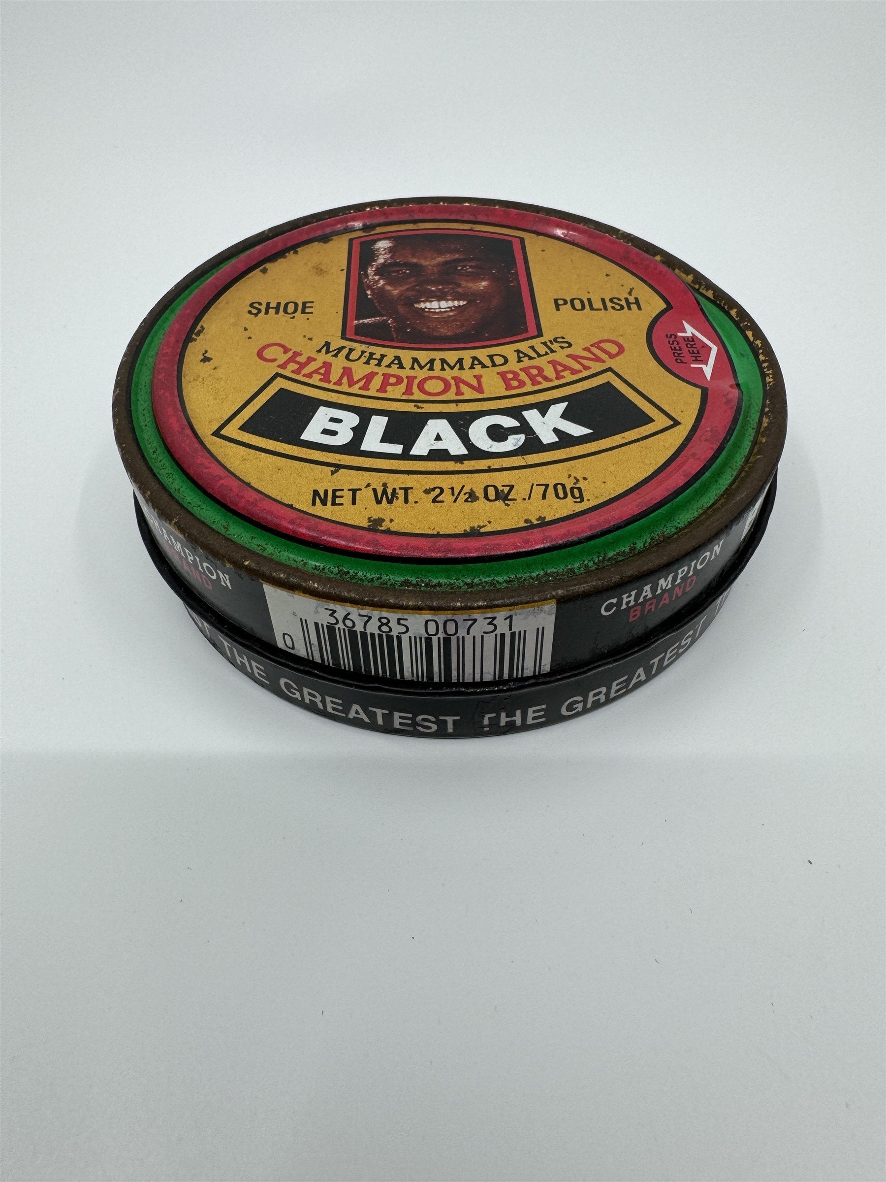 Champion Brand Muhammad Ali's Black Shoe Polish Vintage 1980s Made in USA Polish