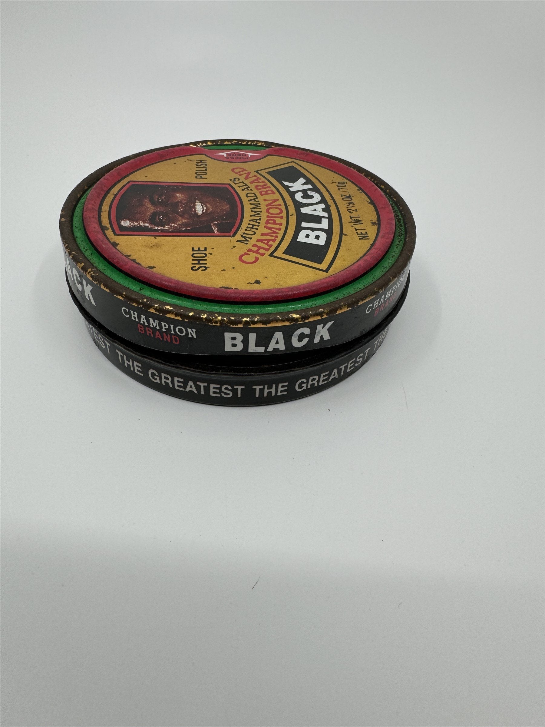 Champion Brand Muhammad Ali's Black Shoe Polish Vintage 1980s Made in USA Polish