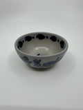 Vintage Matcha Sauce Trinket Bowl Pottery Salt Glaze Hand Painted