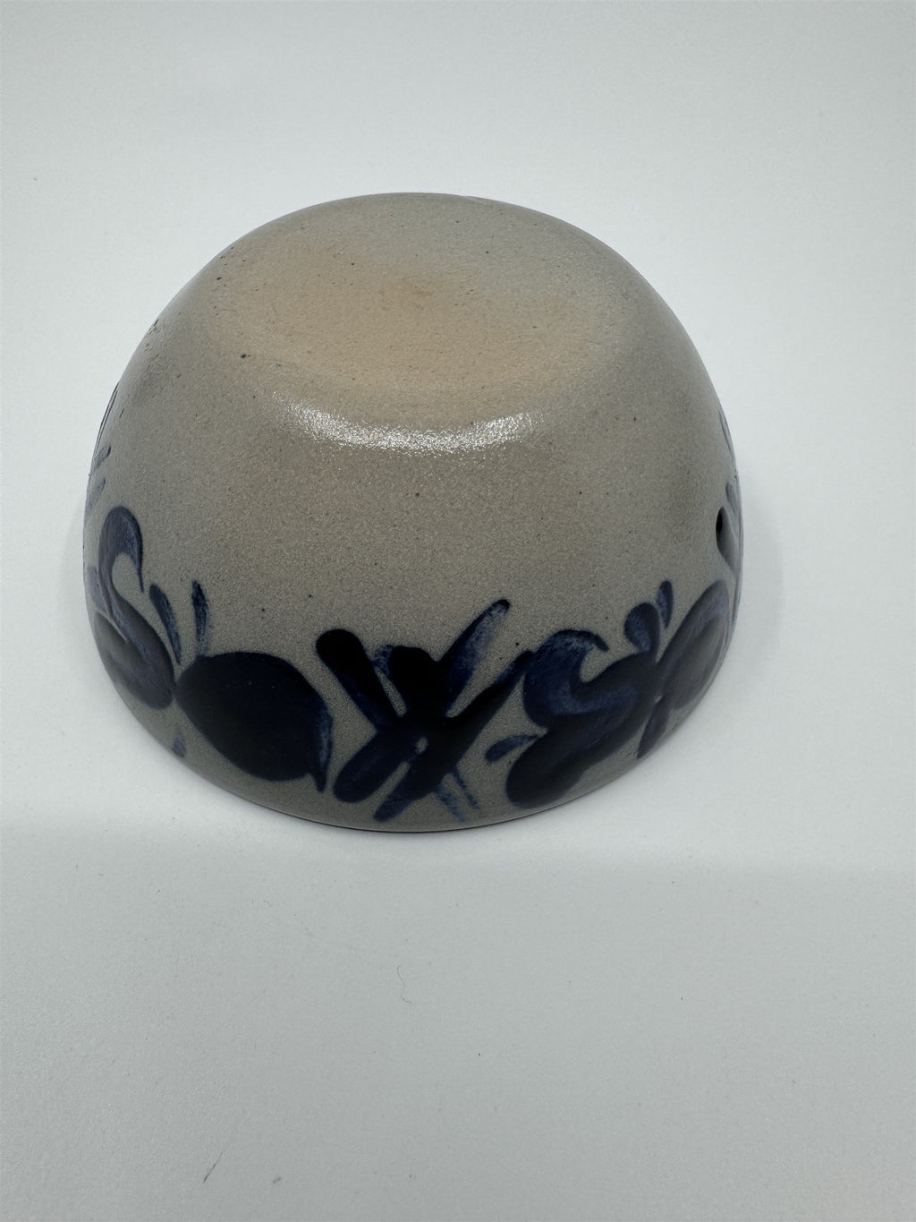 Vintage Matcha Sauce Trinket Bowl Pottery Salt Glaze Hand Painted