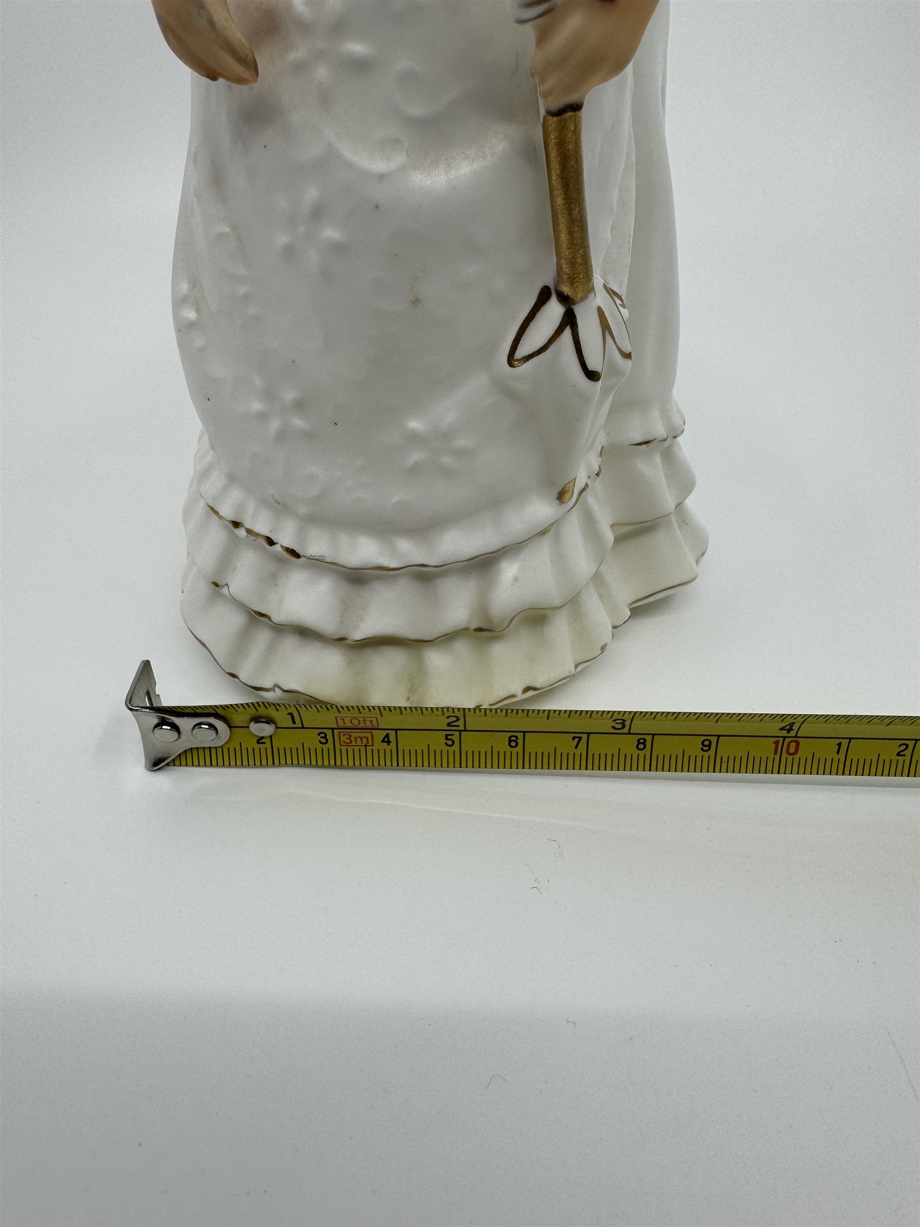 Rubens Original Lady in White Fairy Godmother Parasol 8" Planter Vase Figurine