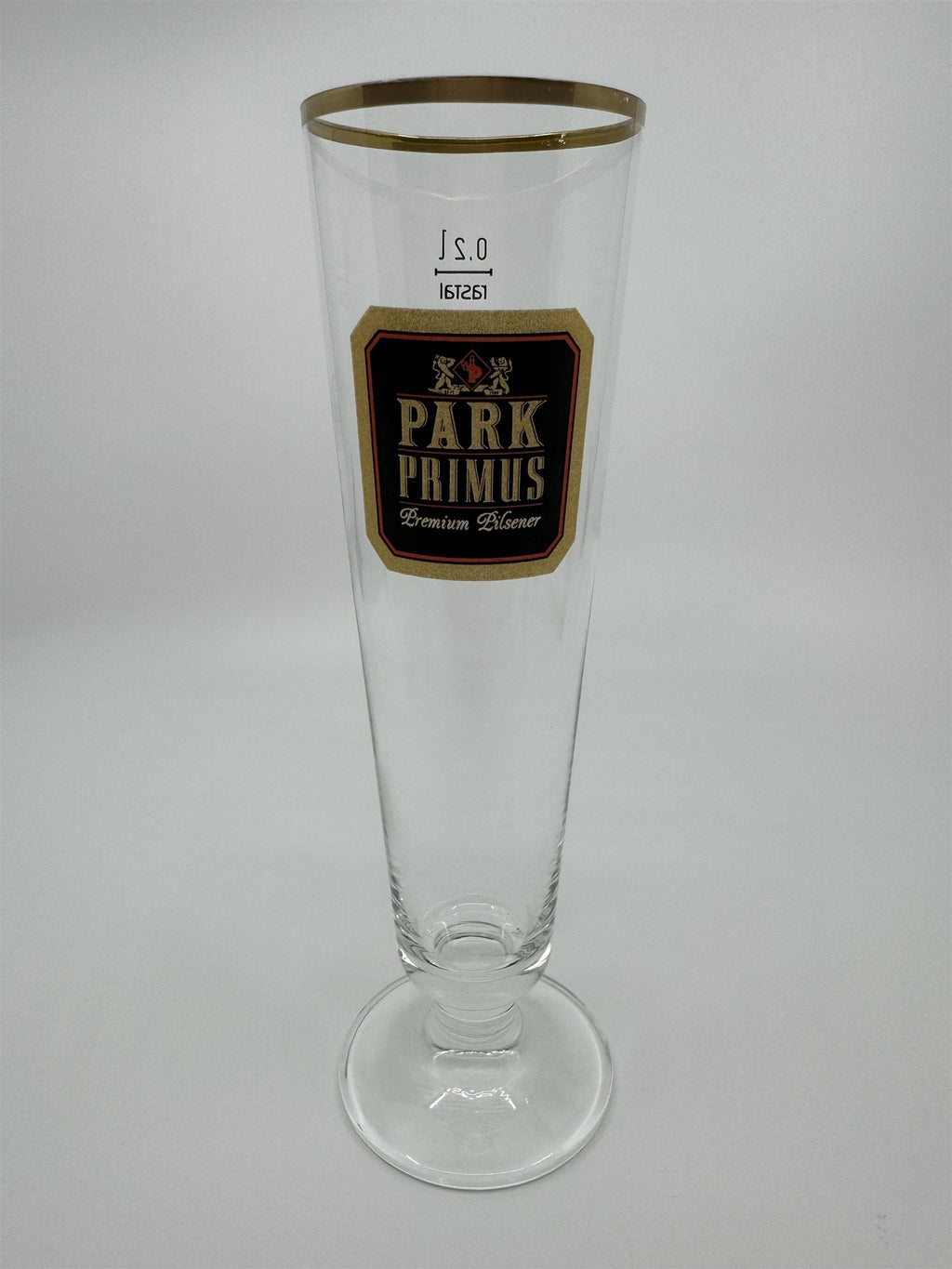 Vintage Park Primus Stemmed Pilsner Glass 0.2L Rastal Gold Embellishment Trim
