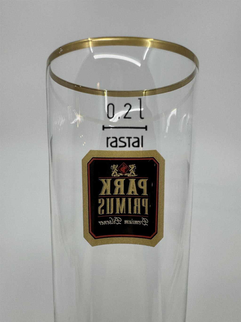 Vintage Park Primus Stemmed Pilsner Glass 0.2L Rastal Gold Embellishment Trim