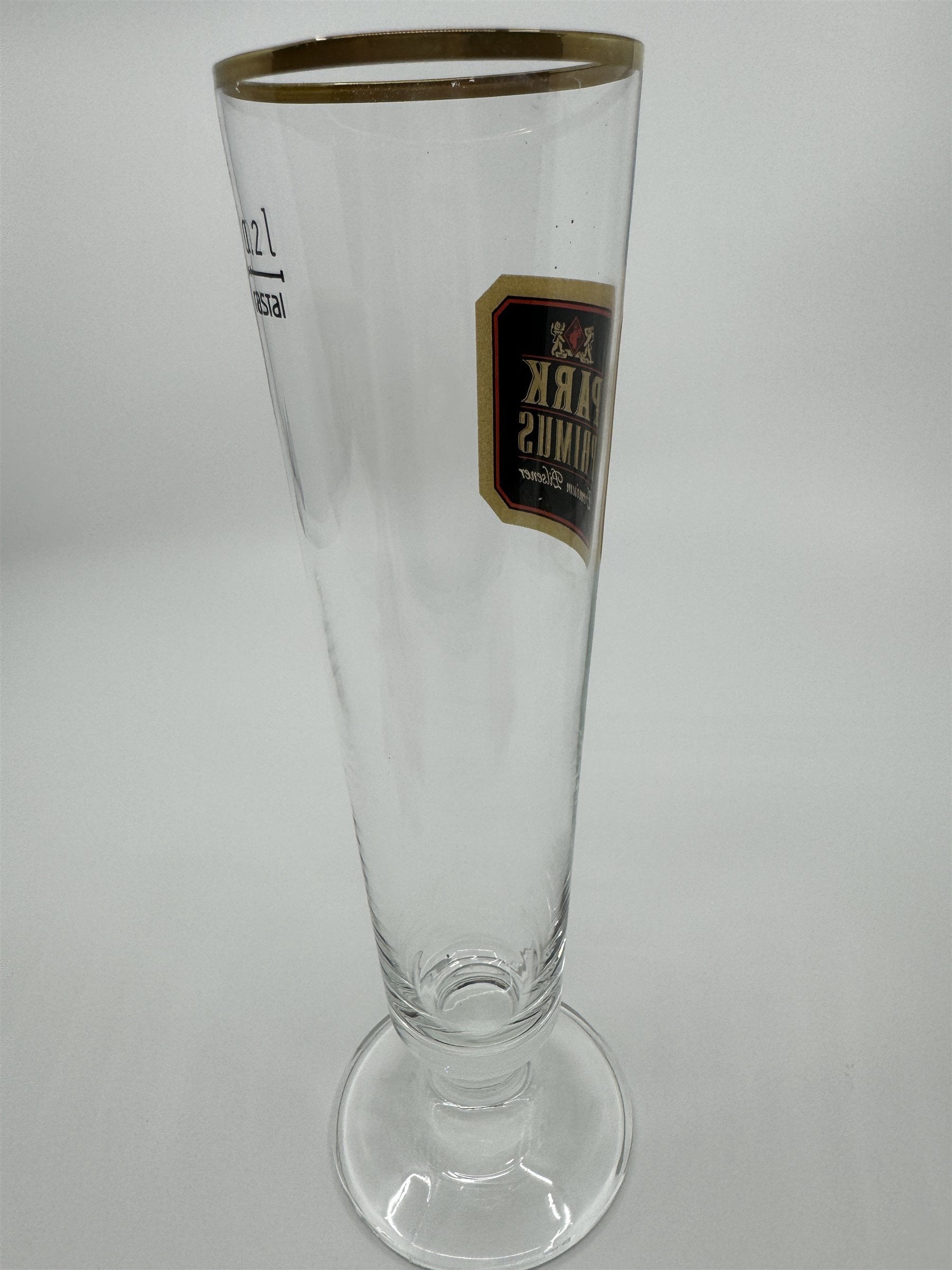 Vintage Park Primus Stemmed Pilsner Glass 0.2L Rastal Gold Embellishment Trim