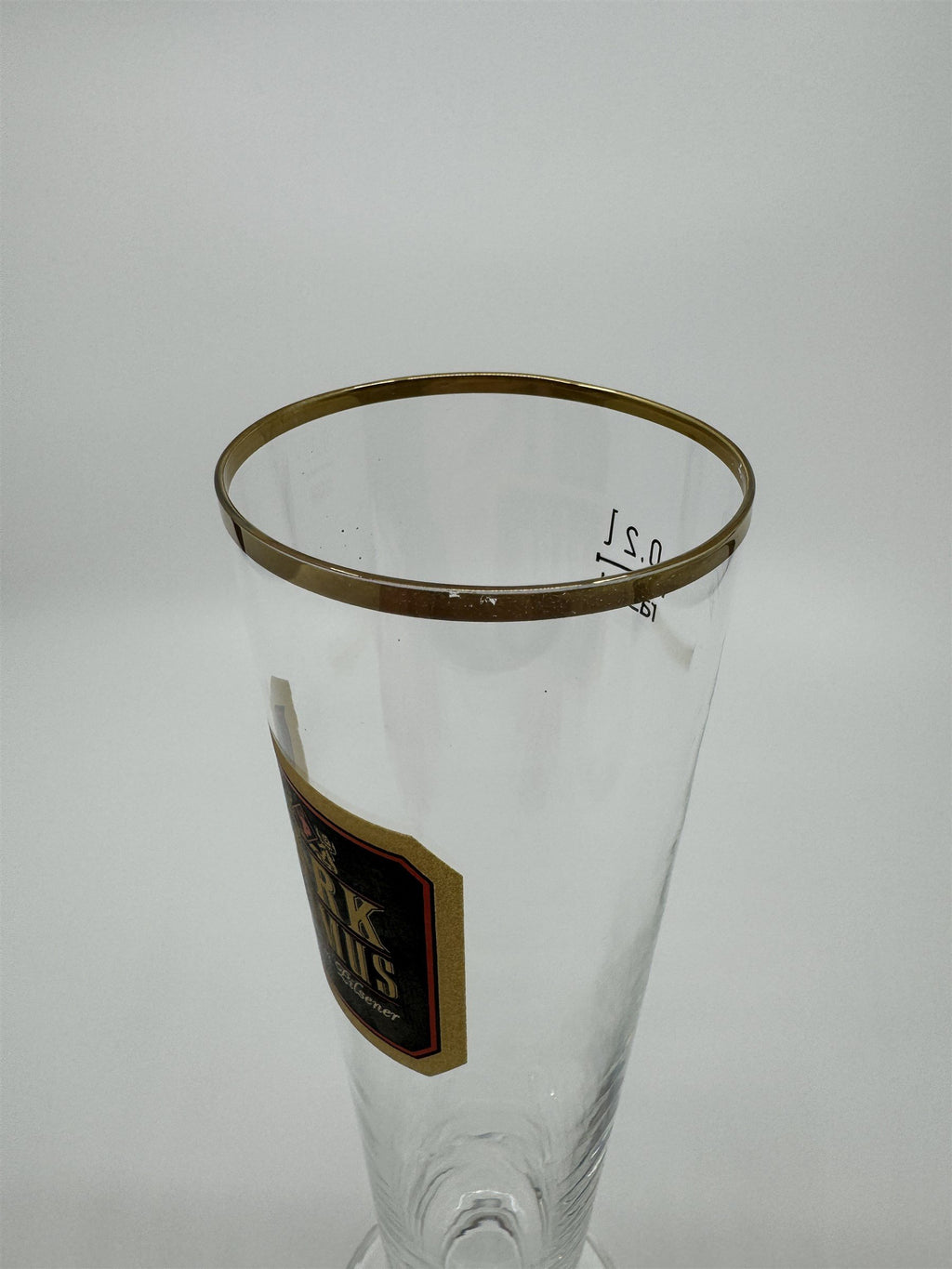 Vintage Park Primus Stemmed Pilsner Glass 0.2L Rastal Gold Embellishment Trim