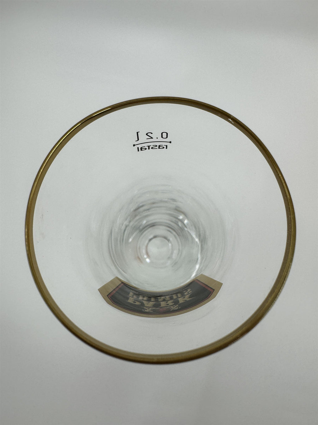 Vintage Park Primus Stemmed Pilsner Glass 0.2L Rastal Gold Embellishment Trim