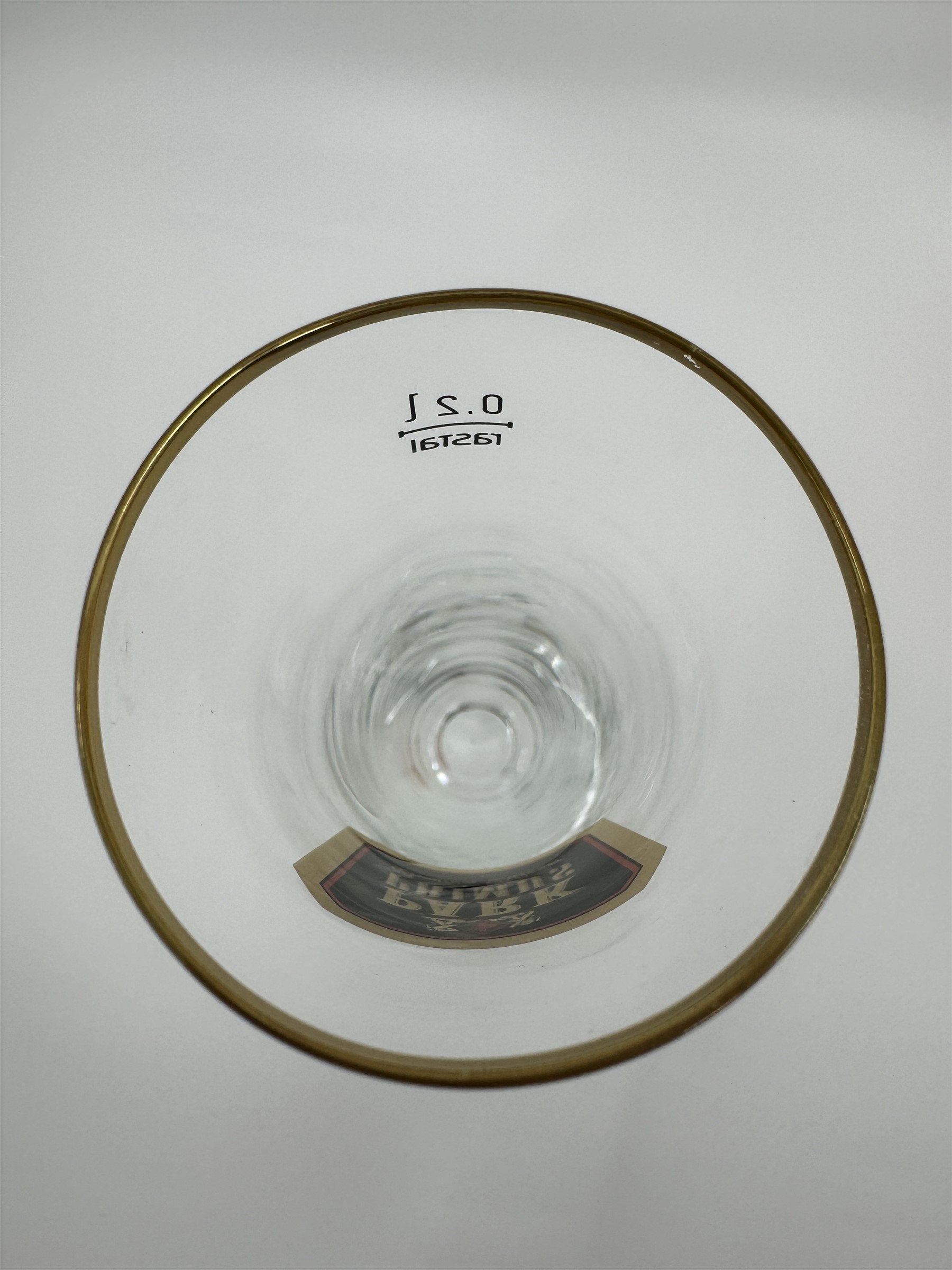 Vintage Park Primus Stemmed Pilsner Glass 0.2L Rastal Gold Embellishment Trim
