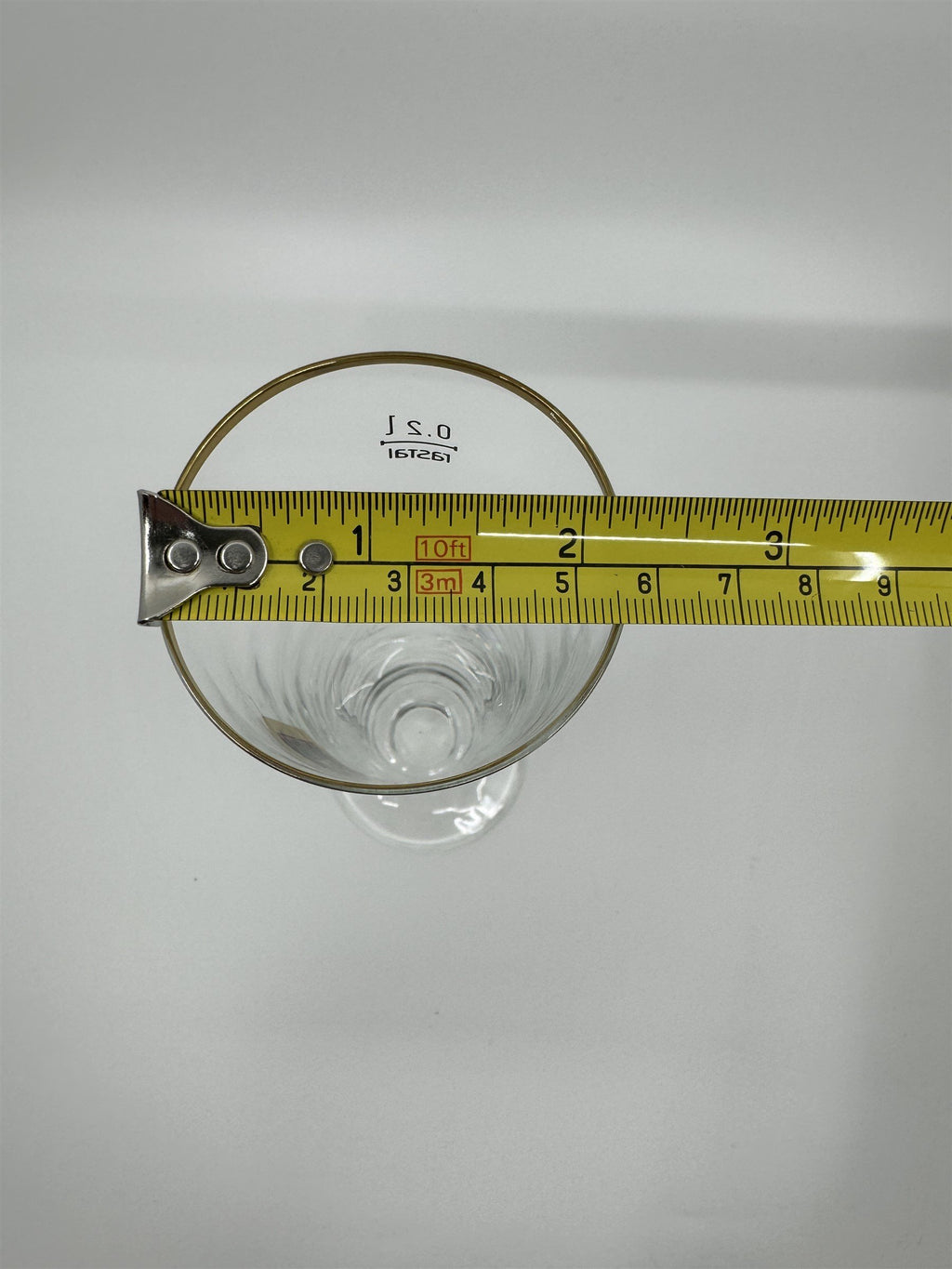 Vintage Park Primus Stemmed Pilsner Glass 0.2L Rastal Gold Embellishment Trim