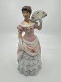 HOMCO Porcelain Victorian Lady 8" Figurine Shall We Dance Home Interiors #1421