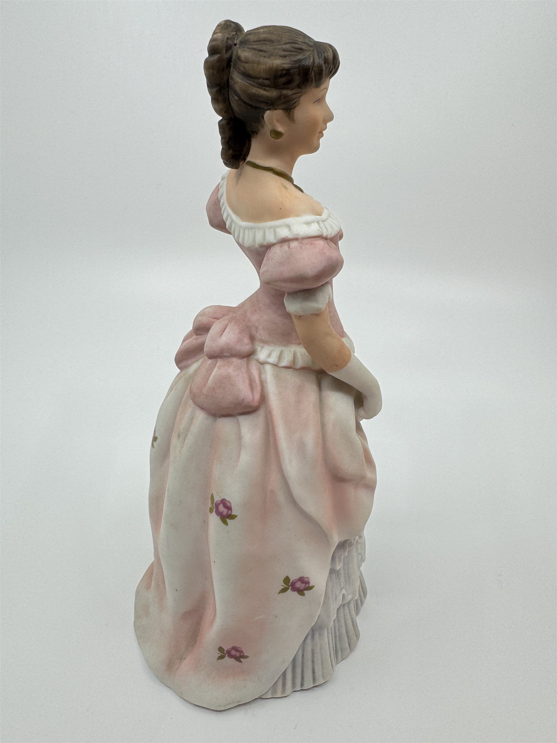 HOMCO Porcelain Victorian Lady 8" Figurine Shall We Dance Home Interiors #1421