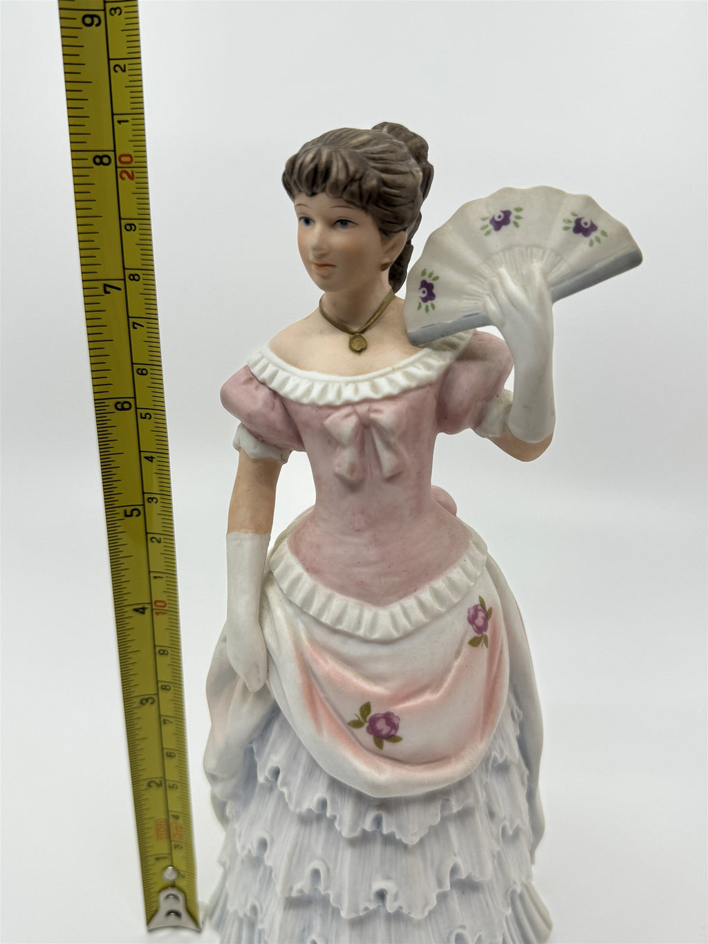 HOMCO Porcelain Victorian Lady 8" Figurine Shall We Dance Home Interiors #1421
