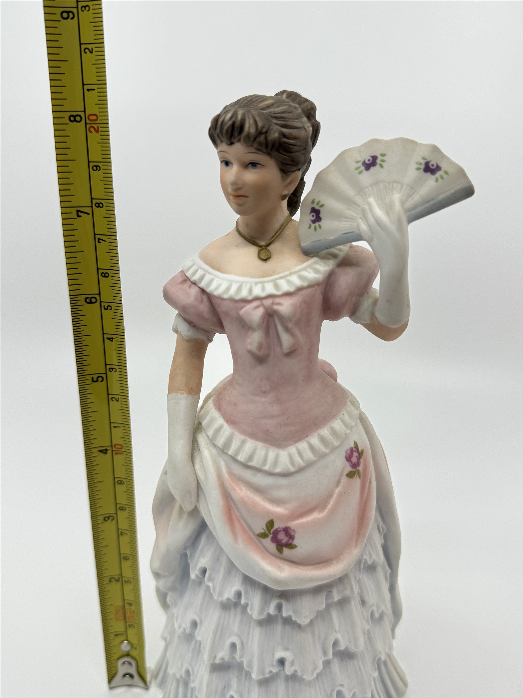 HOMCO Porcelain Victorian Lady 8" Figurine Shall We Dance Home Interiors #1421