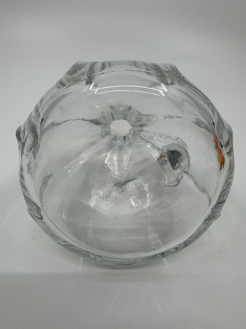 Vintage Small Glass or Crystal Olive Oil or Vinegar Cruet /w Glass Stopper 5"