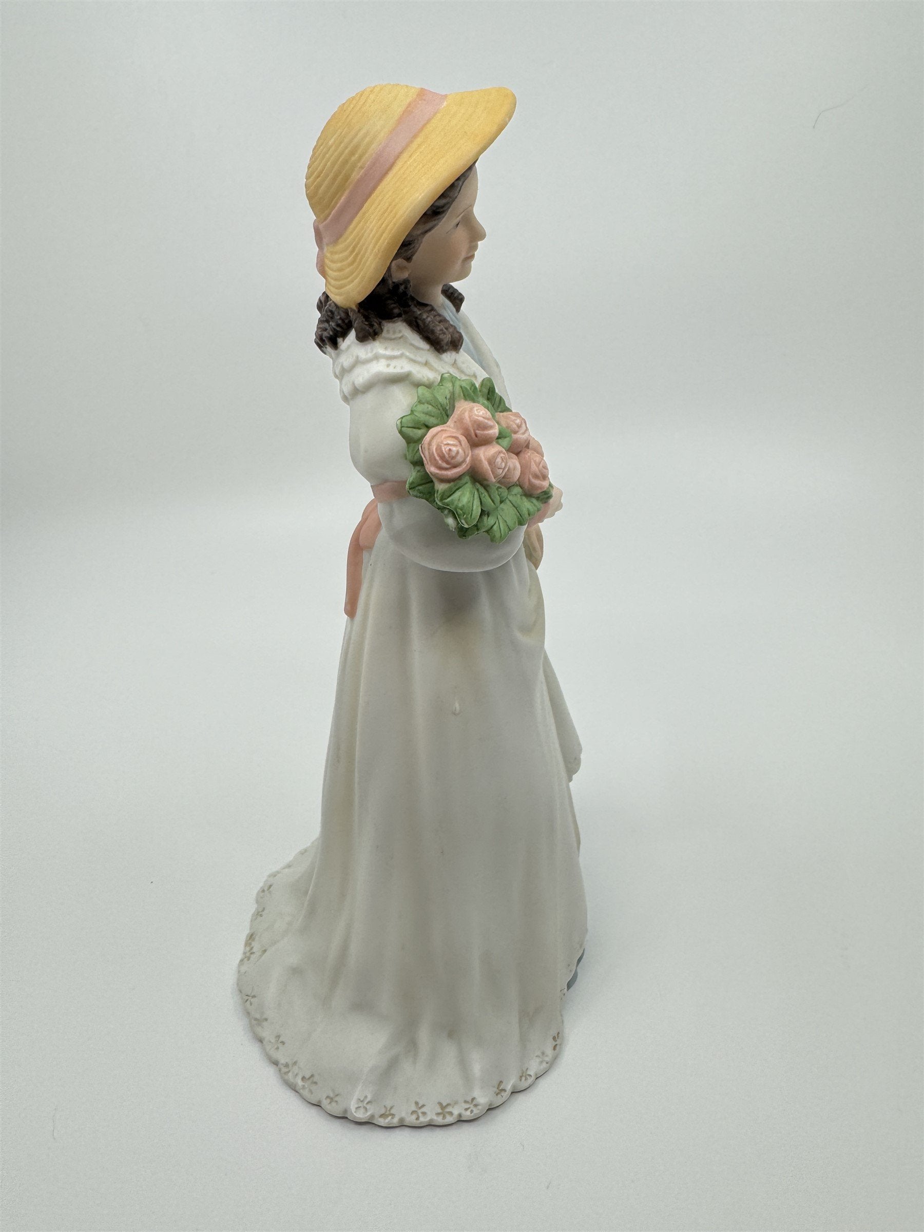 Homco Home Interiors Victorian Lady Woman Figurine Charlotte Rose #1468 Easter