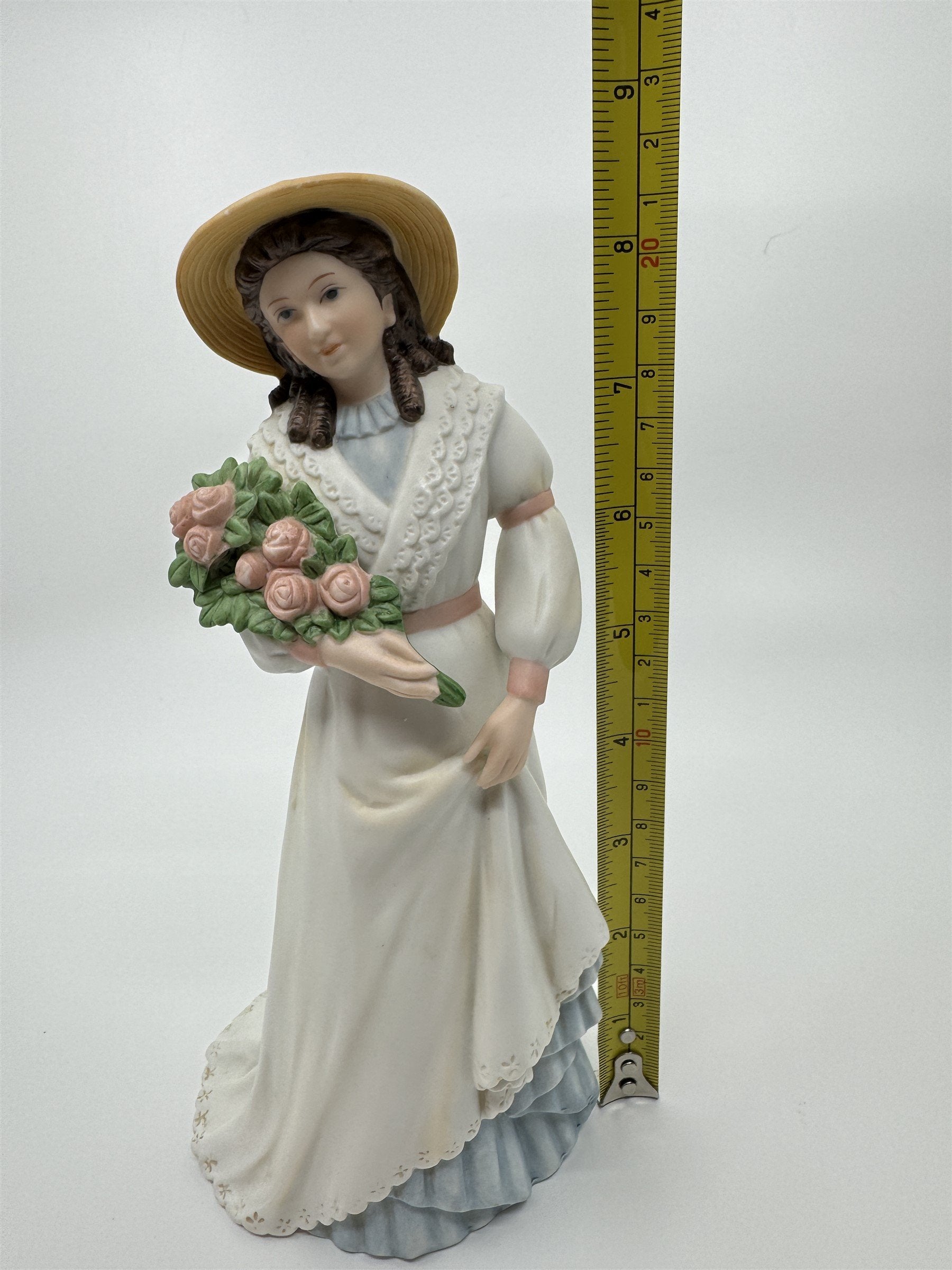 Homco Home Interiors Victorian Lady Woman Figurine Charlotte Rose #1468 Easter