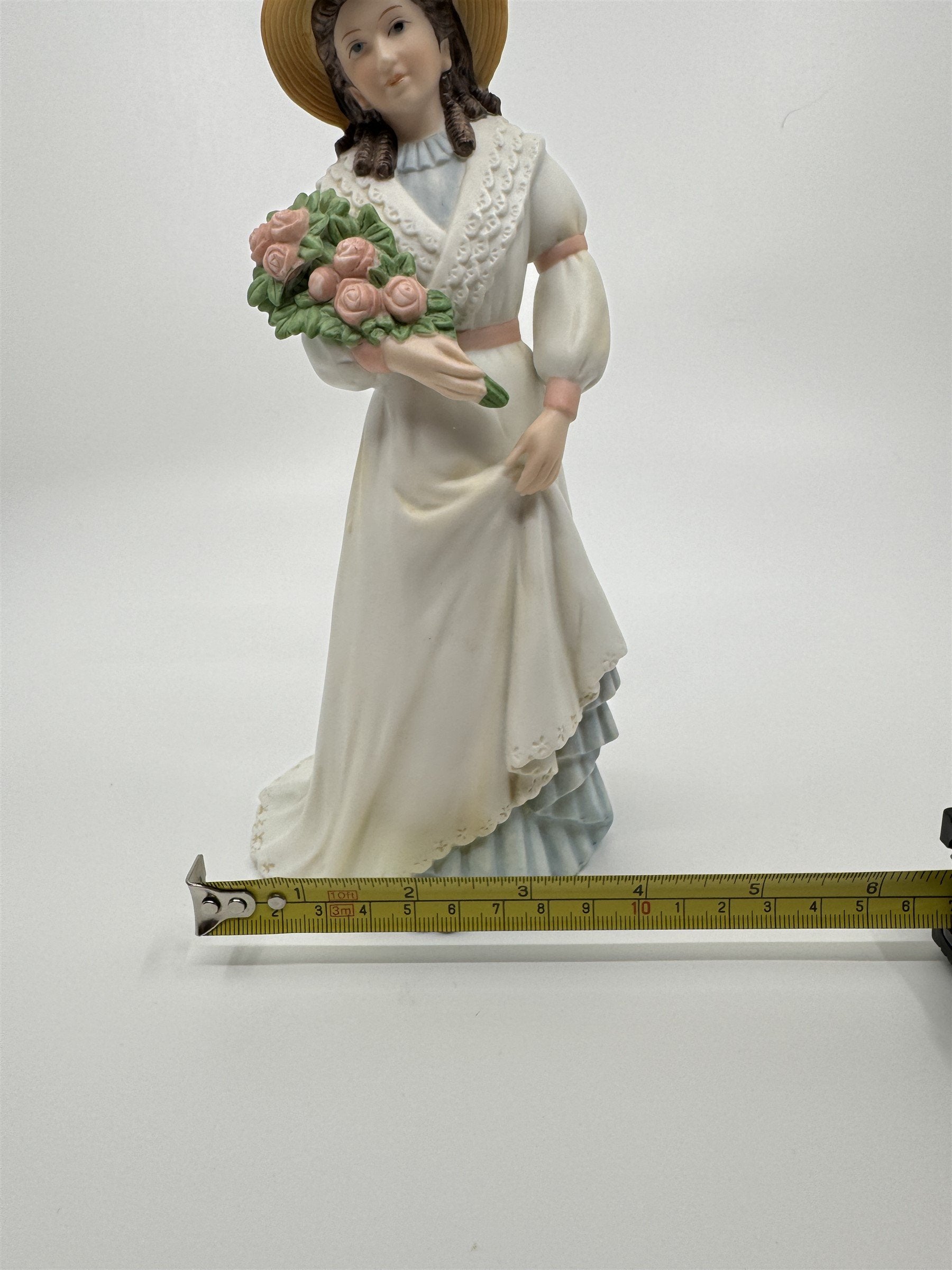 Homco Home Interiors Victorian Lady Woman Figurine Charlotte Rose #1468 Easter