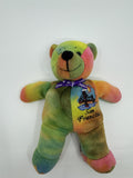 2001 Tie Dye San Francisco California Bear Plush Stuffed Animal Symbolz City By