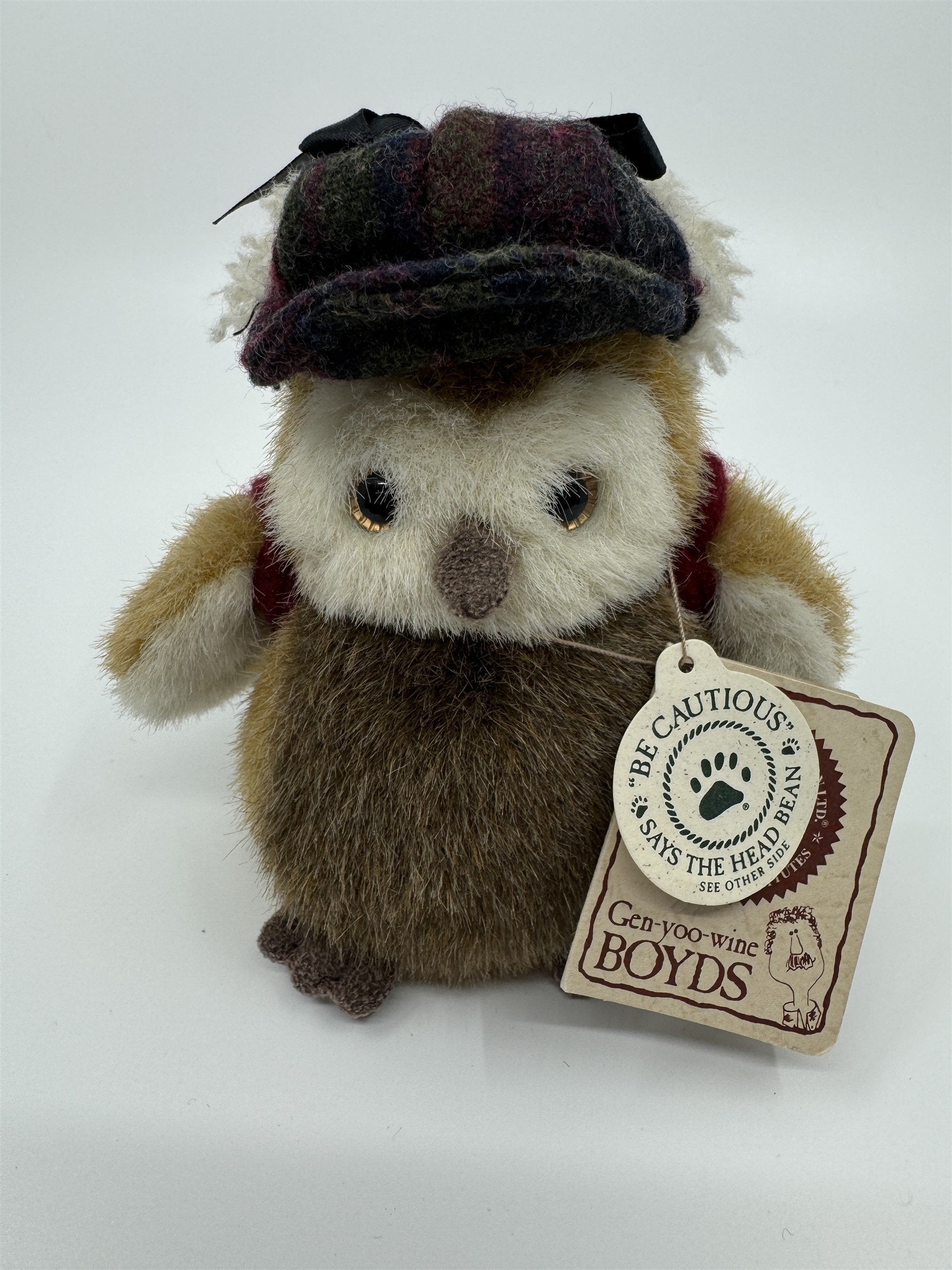 Gen-Yoo-Wine Boyds Owl with Hat Backpack Plush Lester McHootle 904006 Gettysburg