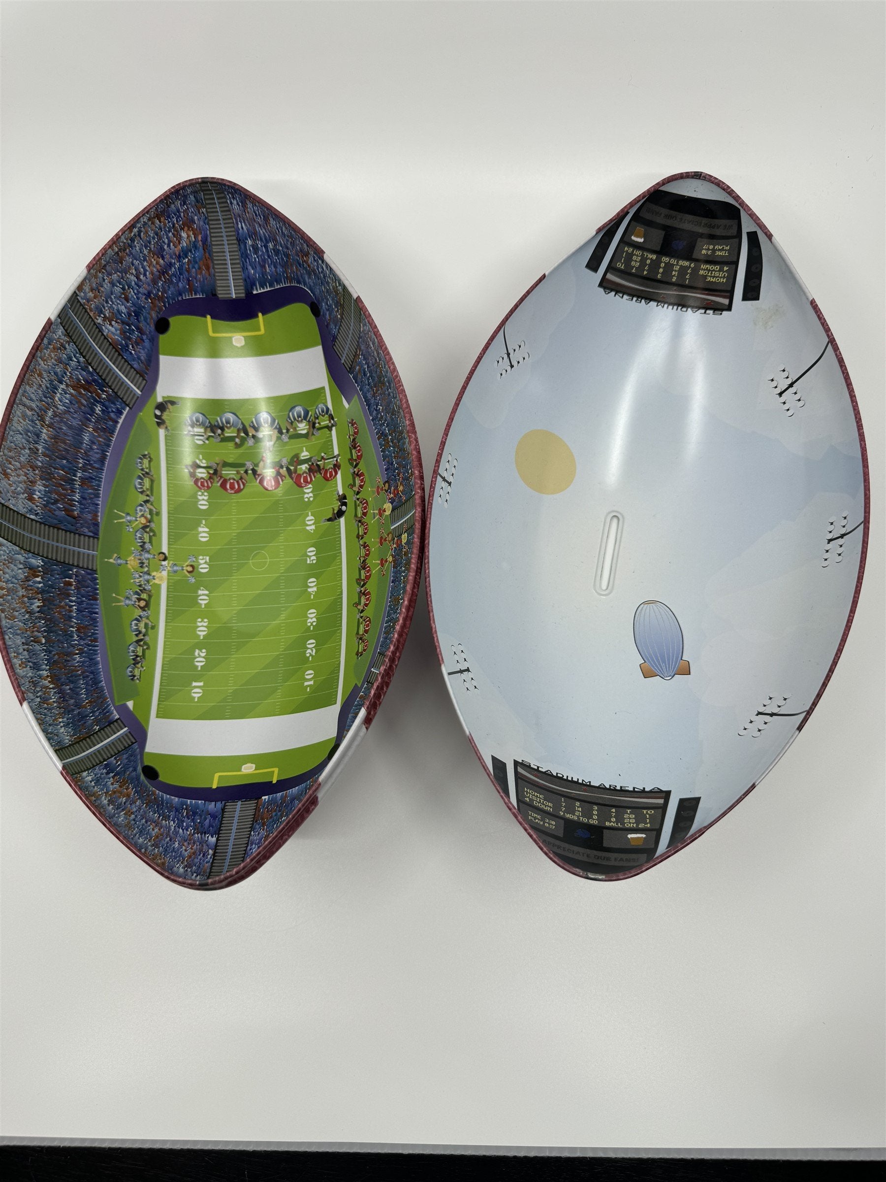 Hershey's Chocolate Football Metal Promotional Piggy Bank
